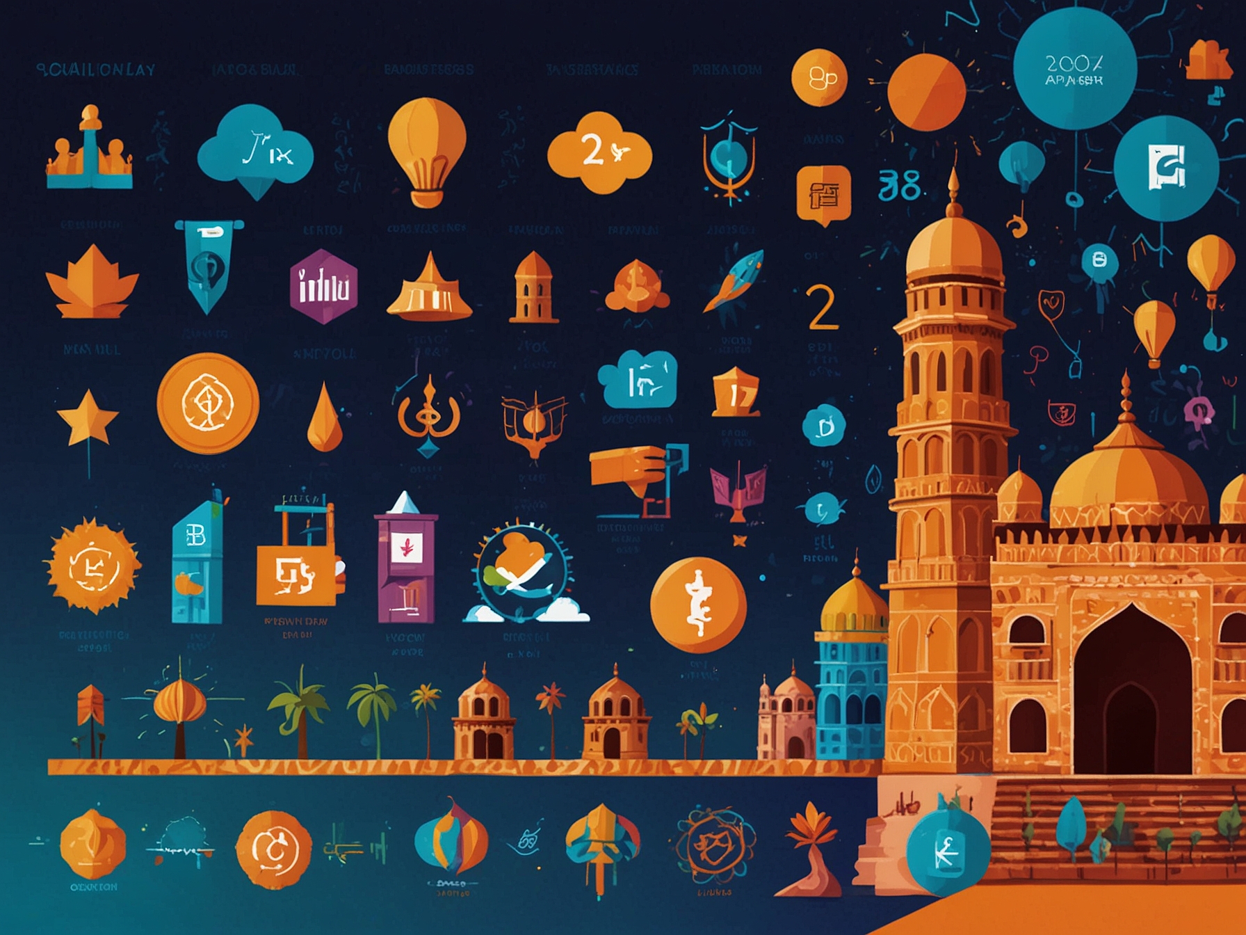 A visually appealing representation of users playing mobile games on various devices, emphasizing the growing popularity of gaming in India, with joyful expressions and interactive moments captured.