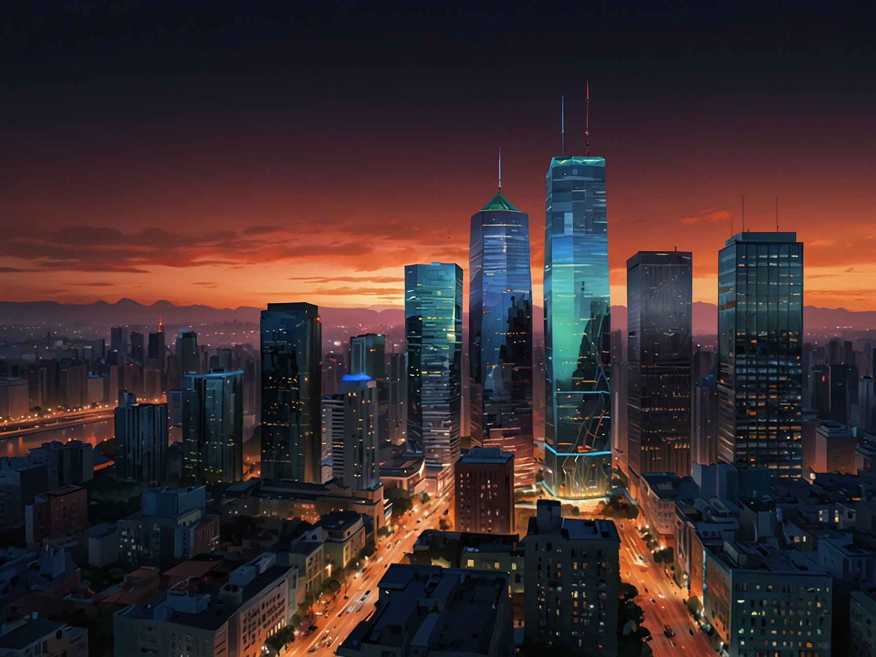 An image showcasing the Xiaomi Redmi A4 5G smartphone featuring a sleek design, emphasizing its affordability and advanced 5G capabilities. The backdrop illustrates a vibrant cityscape, symbolizing connectivity and technological advancement.