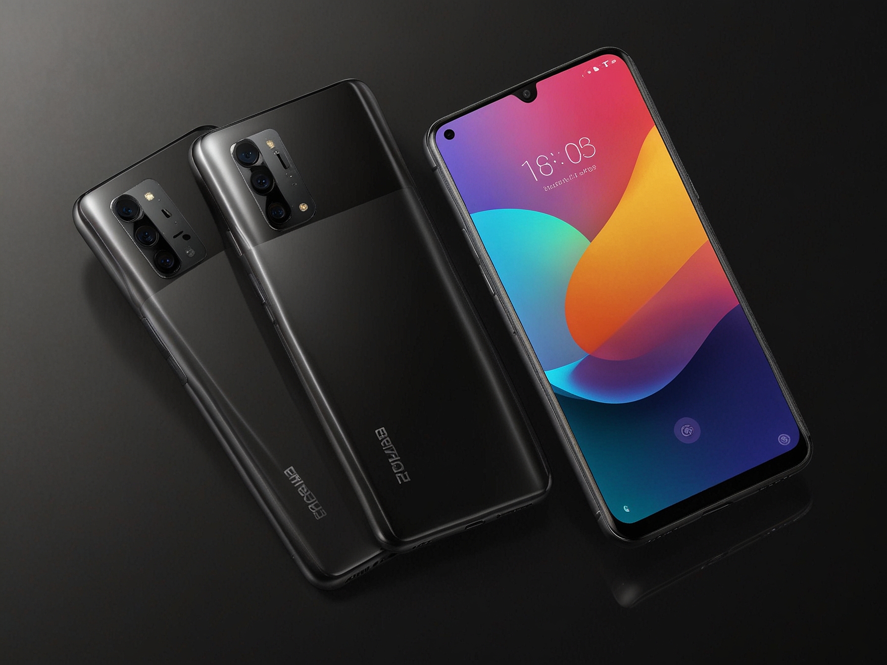 A close-up shot of the Realme GT 7 Pro in various color options, emphasizing its modern aesthetic and anticipated features, set against a tech-themed background.