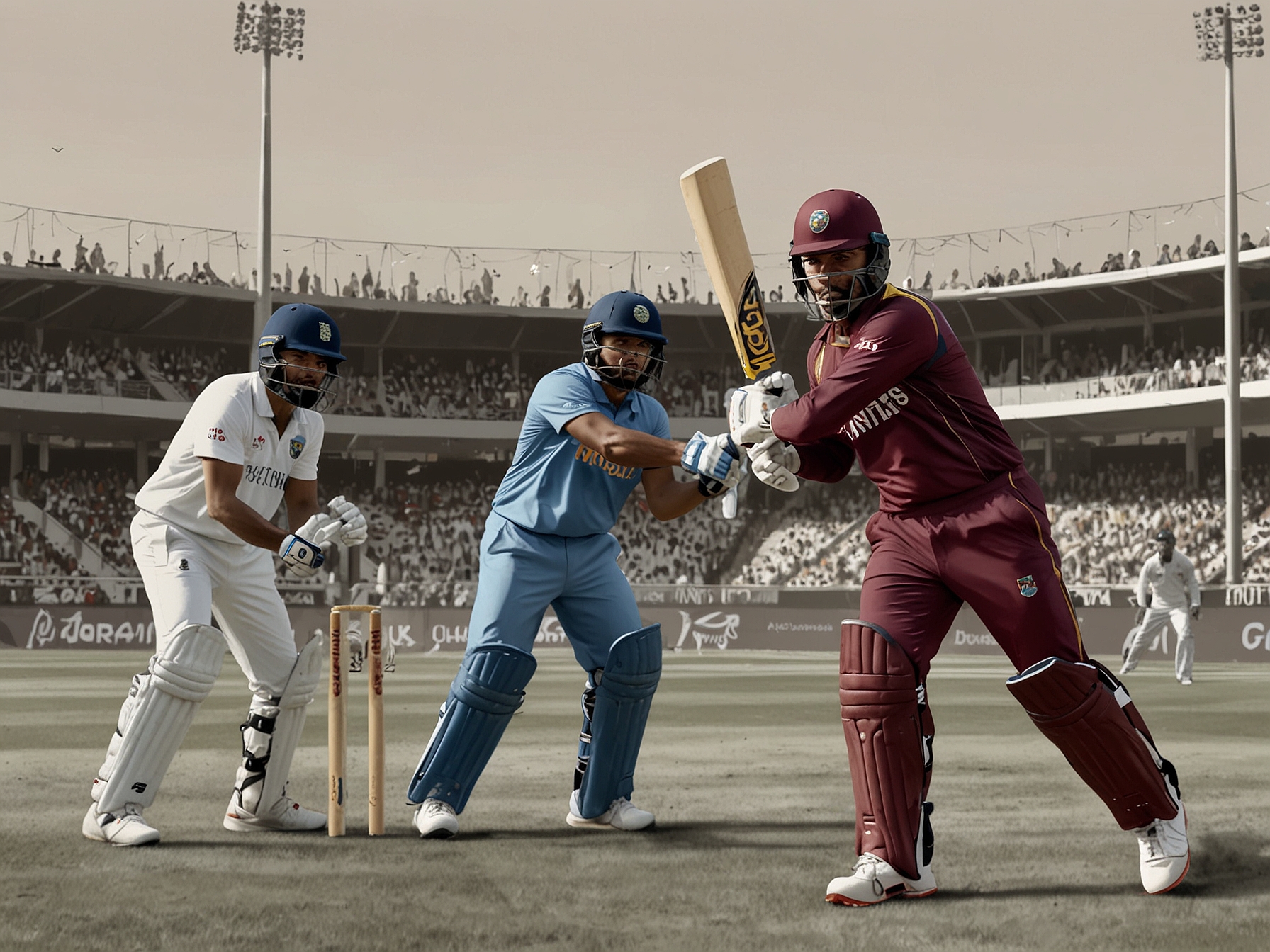 A close-up of a cricket ball being bowled on the pitch, symbolizing the crucial moments of the T20 World Cup Asia Qualifiers where every throw counts toward victory.