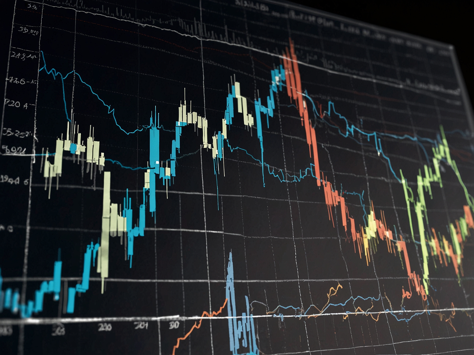 A global map with marked regions of tension, indicating the interplay between geopolitical issues and their effects on worldwide stock markets.