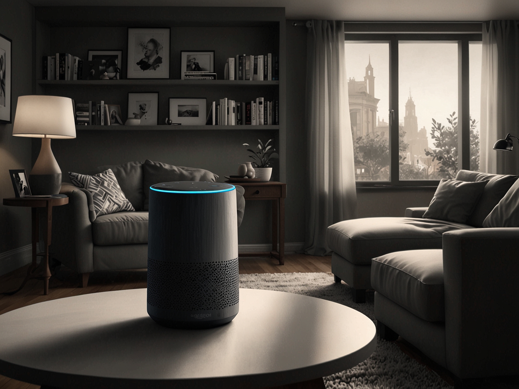 An infographic illustrating the increasing latency of AI responses over time, comparing Amazon's Alexa with competitors like Google Assistant and OpenAI's solutions.