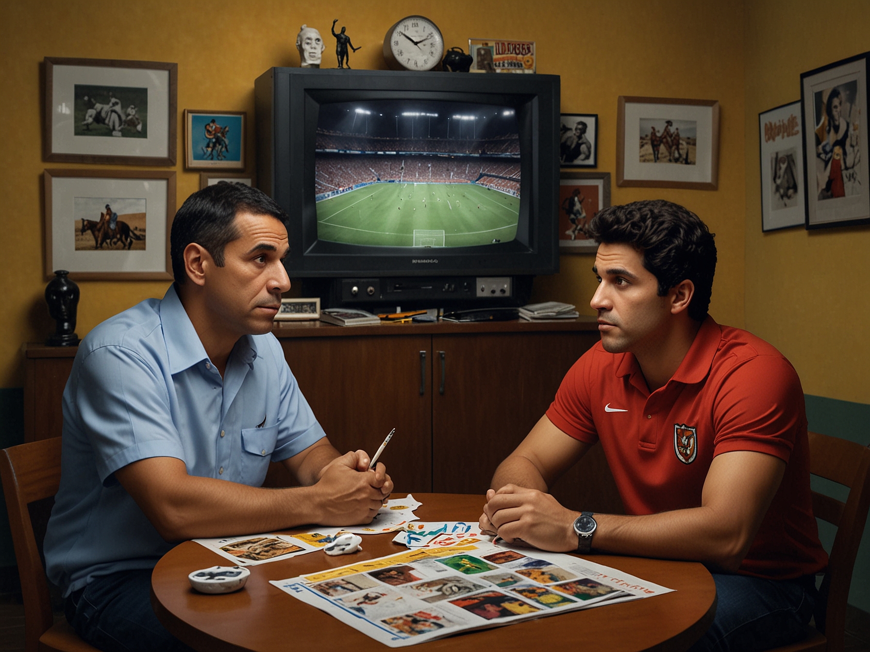 A graphic illustrating the phrase 'Mental Health Matters' overlaid on a backdrop of iconic moments from 'El Loco y El Cuerdo,' emphasizing the need for open conversations about mental well-being in entertainment.