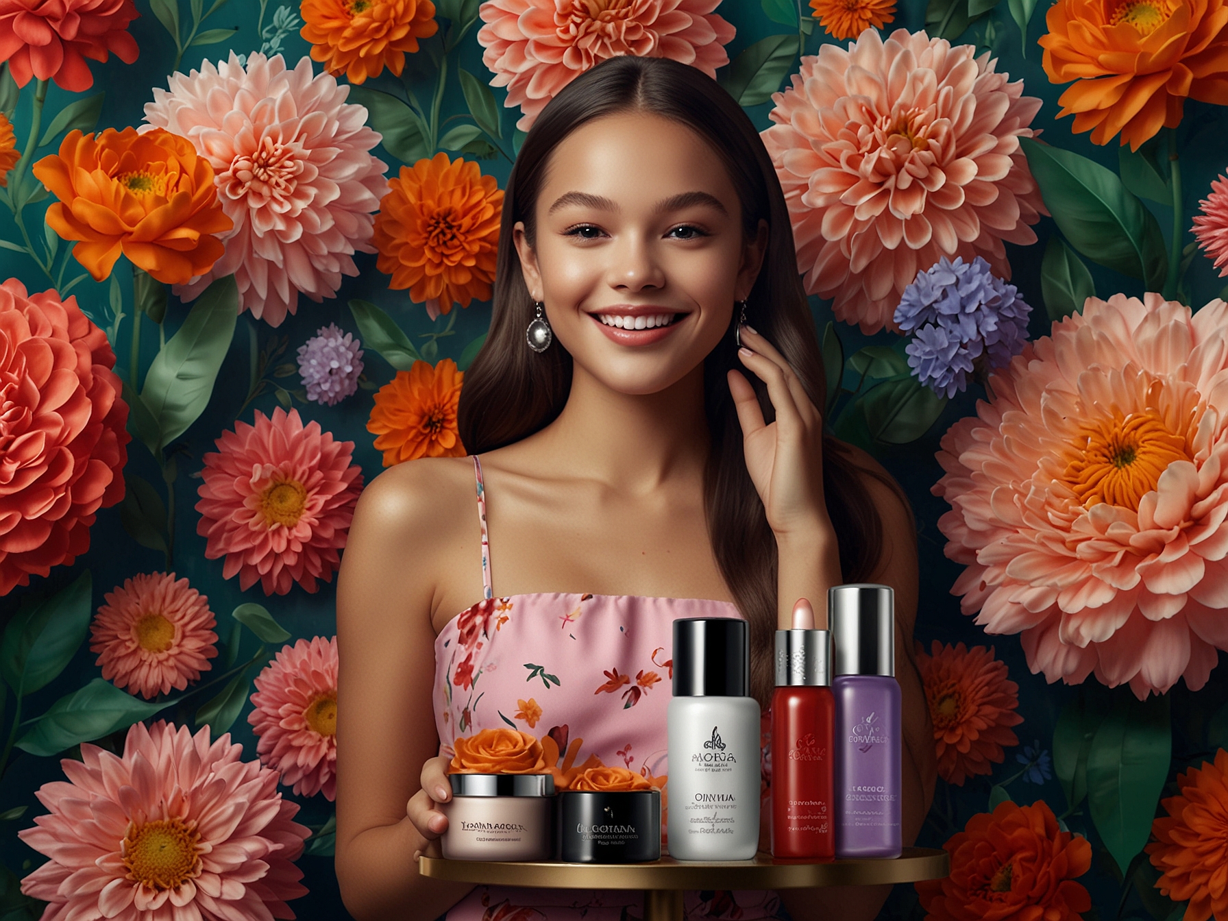 A close-up of Olivia Rodrigo applying makeup, showcasing her natural beauty and individuality, symbolizing her role as a brand ambassador for Lancôme.