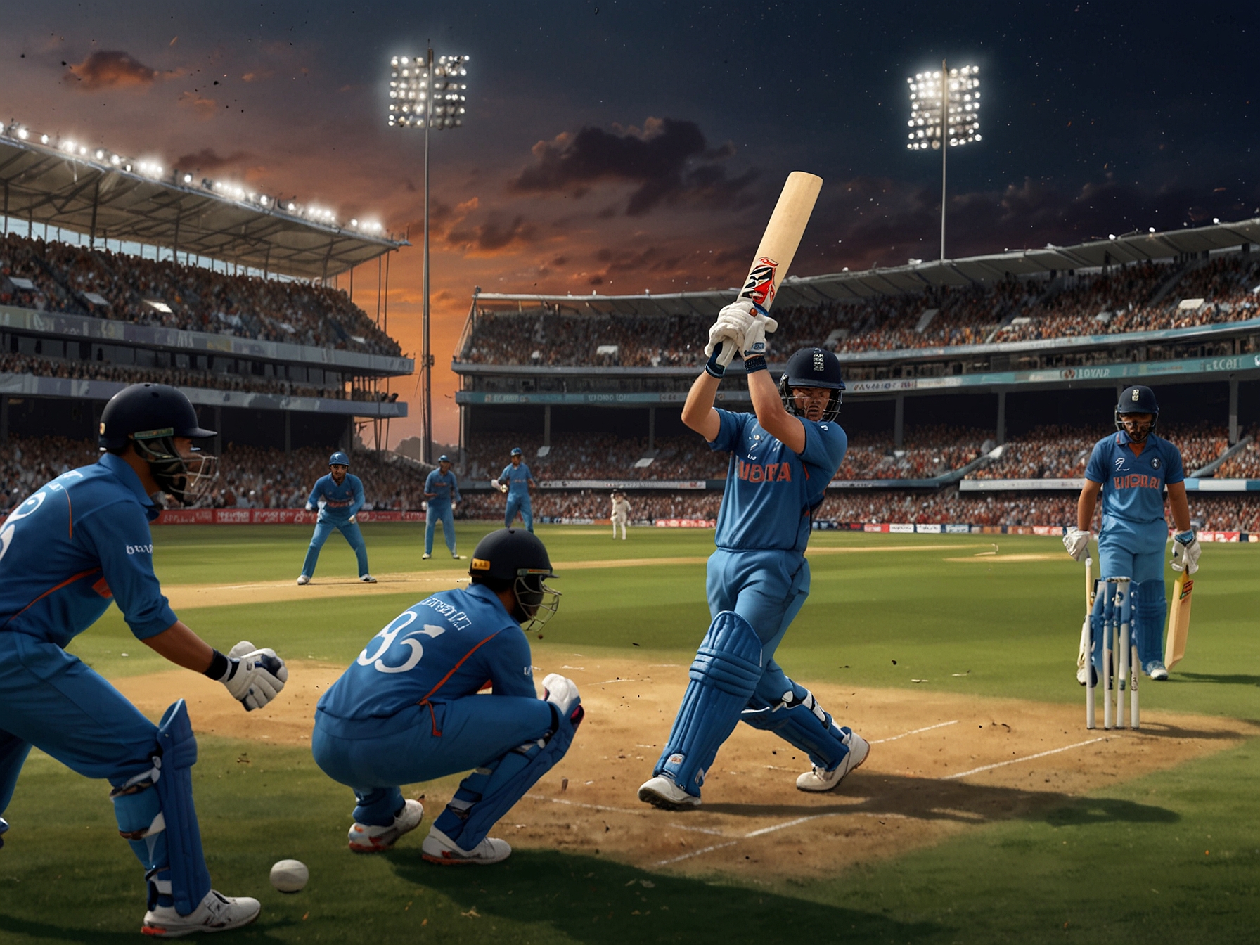 An exciting league promotional image highlighting the new teams including Ajman Bolts and UP Nawabs, with league branding and graphics in the background.