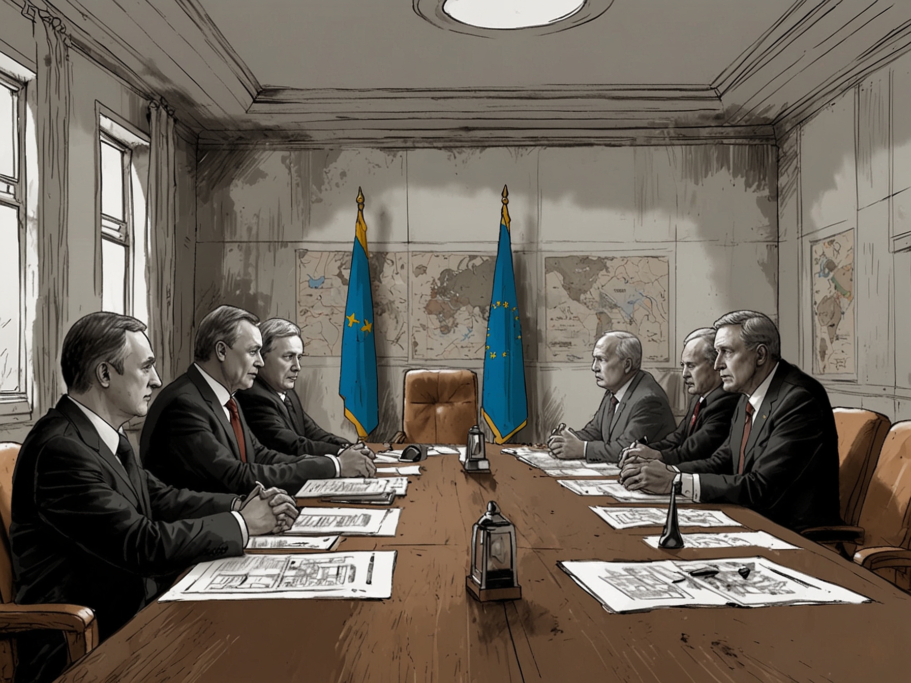 An infographic showing the timeline of nuclear doctrine changes, highlighting key events and decisions by global leaders regarding military strategy in Ukraine.