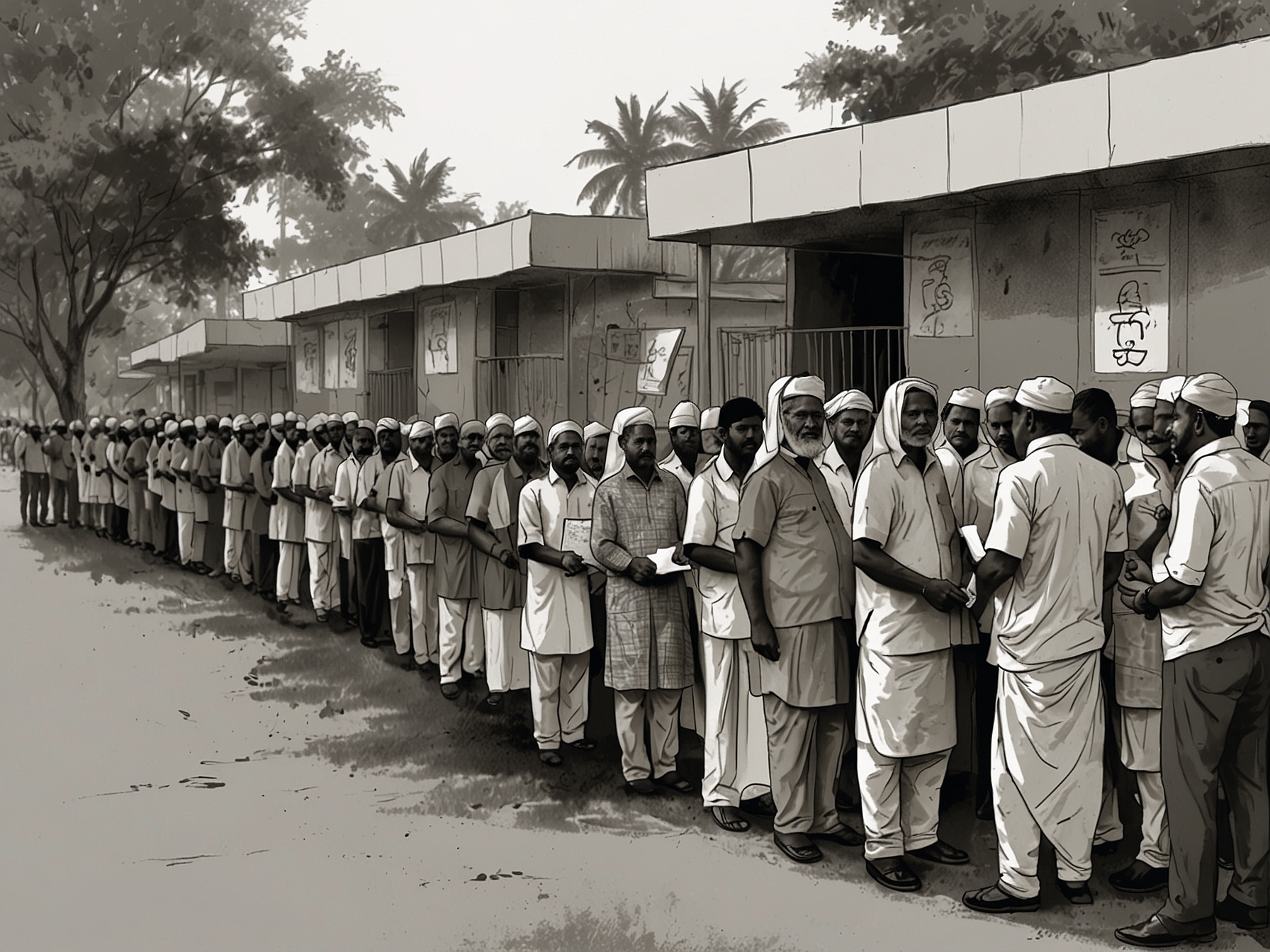 An infographic illustrating voter turnout statistics from Maharashtra and Jharkhand elections, highlighting key districts and percentages for better understanding.
