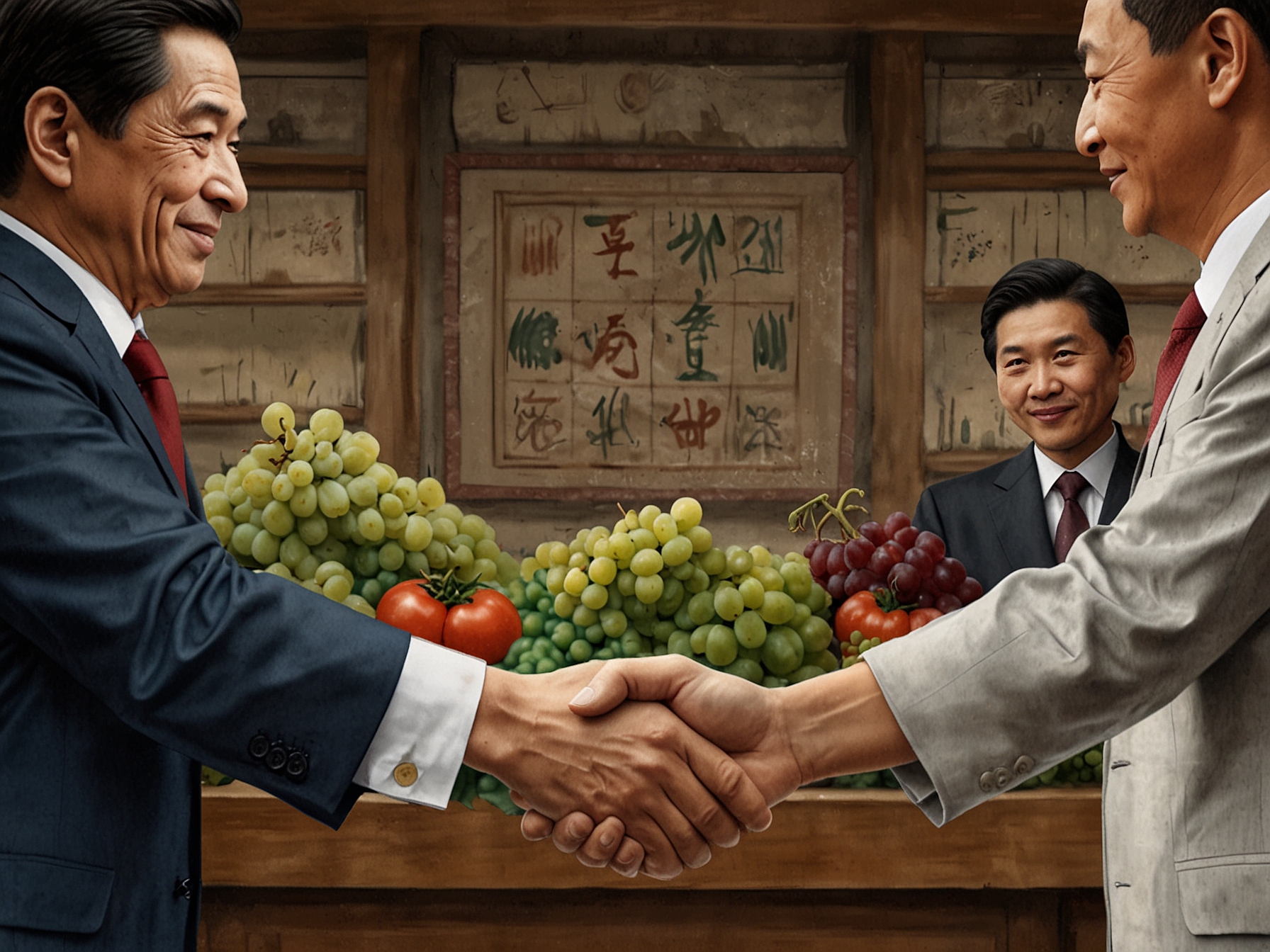 An infographic highlighting the key details of the 37 agreements between Brazil and China, including areas of cooperation such as agriculture, technology, and cultural exchange.