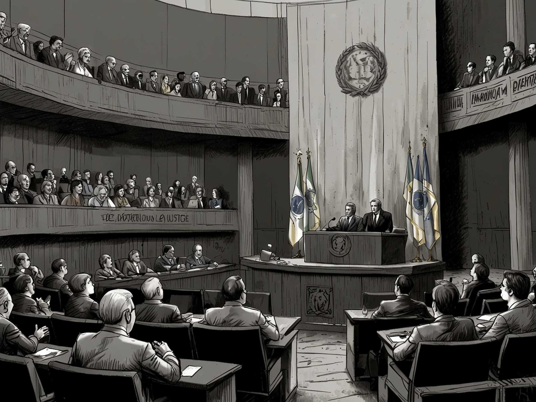 Illustration of a broken scale symbolizing the balance between justice and forgiveness, reflecting the moral and ethical dilemmas raised by the amnesty proposal in Brazil.