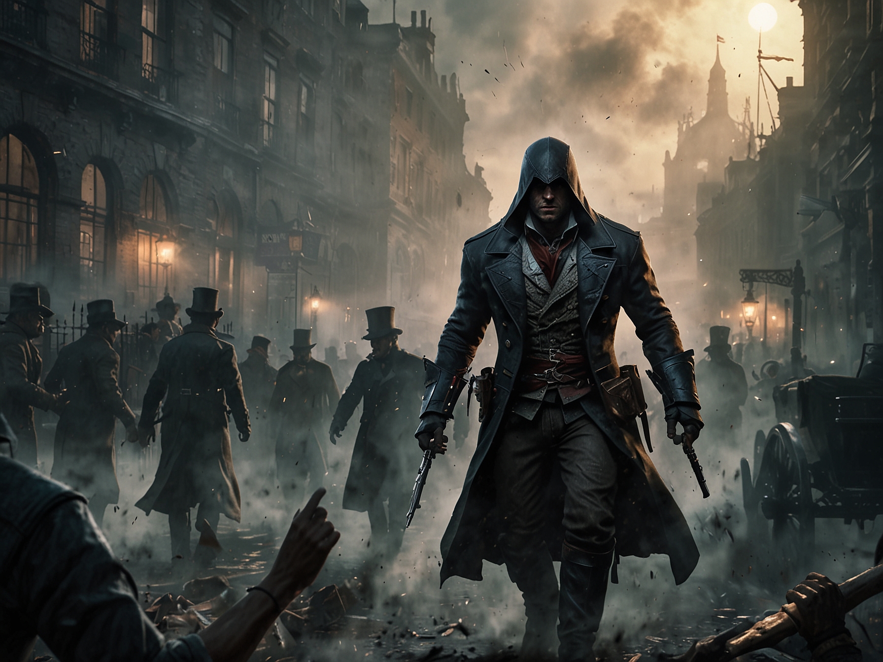 An immersive moment showing players experiencing intense combat and stealth mechanics in Assassin's Creed Syndicate, with smooth animations and enhanced graphics that illustrate the effectiveness of the new 60 FPS update.