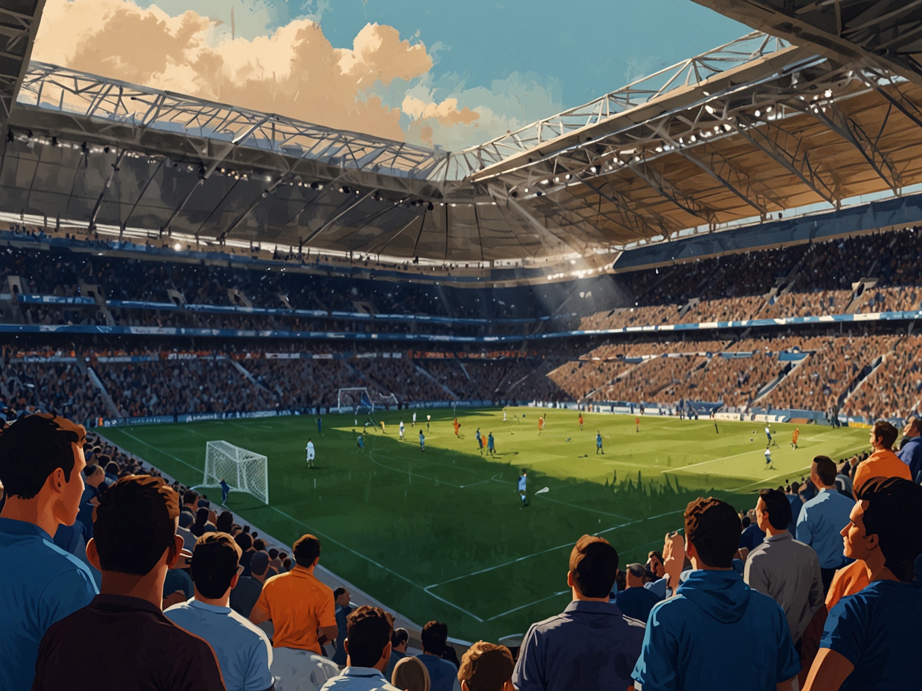 A close-up of Leicester City and Chelsea players during a previous encounter, capturing the determination and competitive spirit as they battle for possession of the ball.