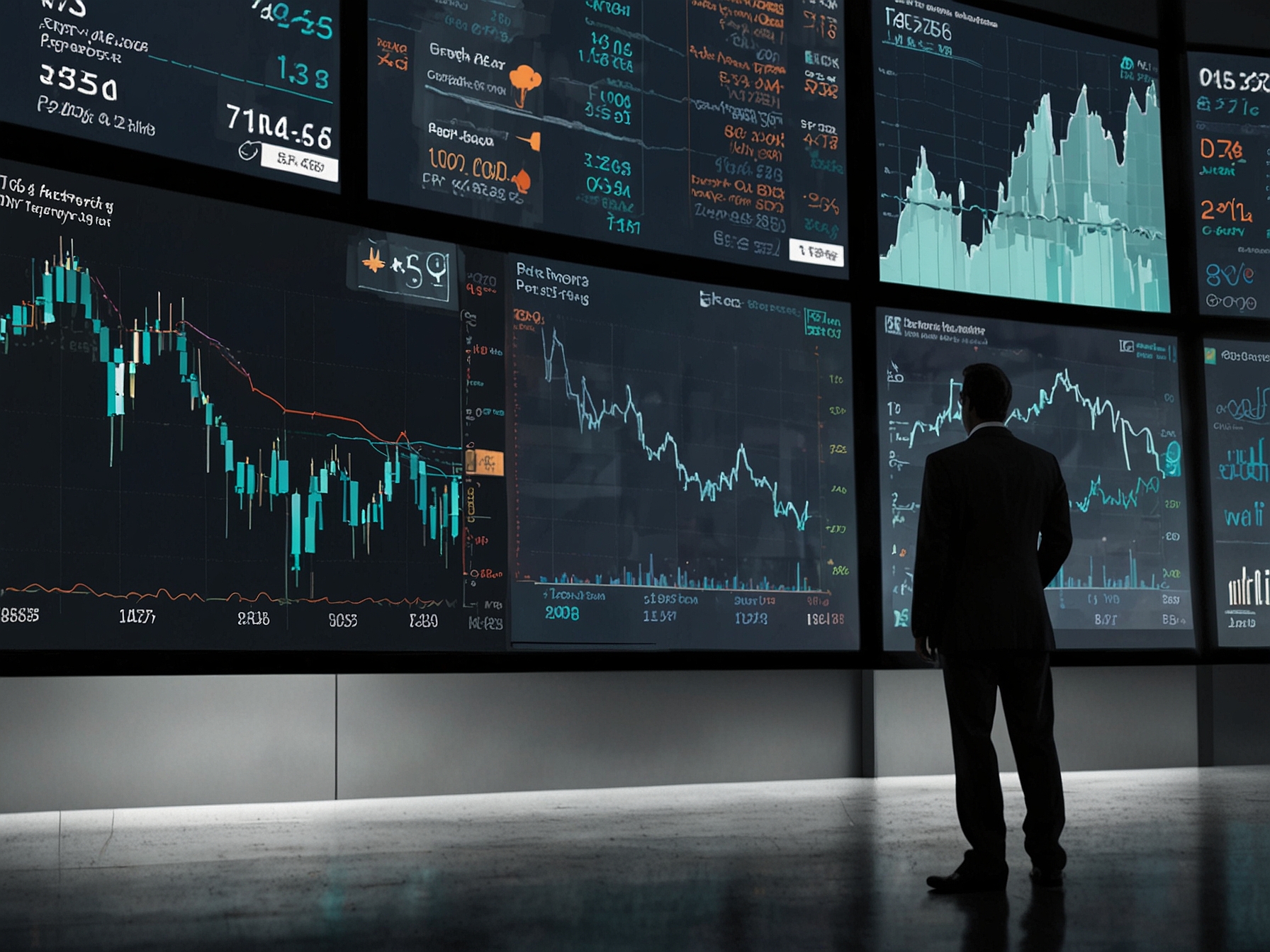 A stock market graph illustrating TCS's price fluctuations, highlighting key points of investor sentiment and potential buy/sell indicators.