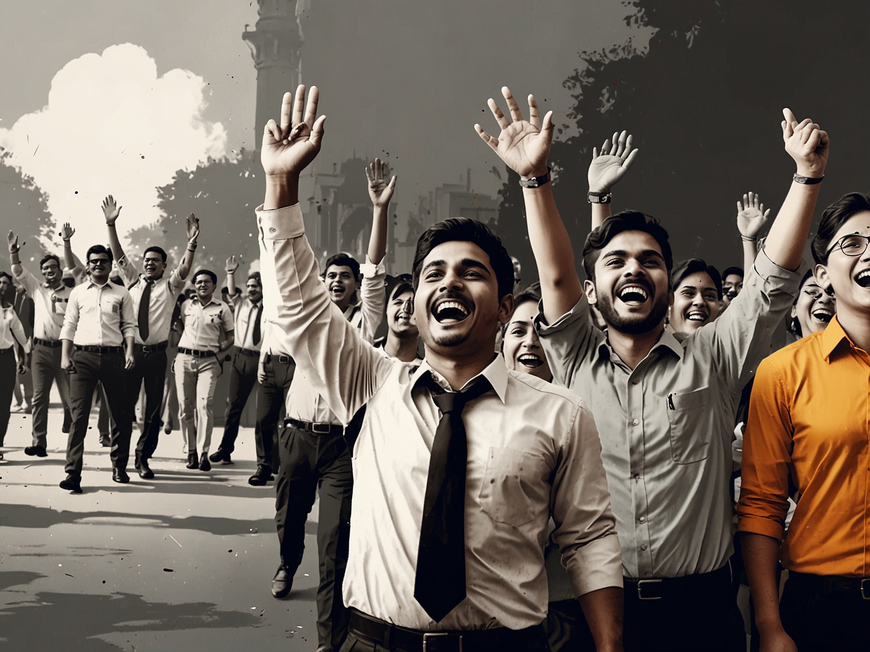 An examination hall in Uttar Pradesh filled with candidates taking the constable recruitment exam, showcasing focus and determination among hopeful applicants.