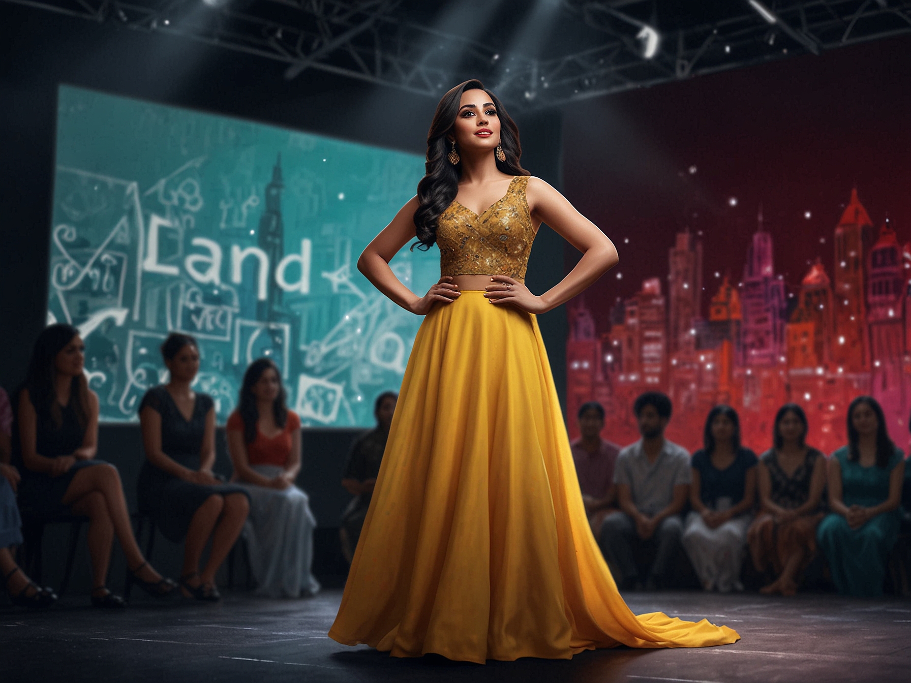 Fans cheering and supporting Imsha Rehman on social media, visually portraying the community's strength and loyalty behind their favorite influencer during challenging times.