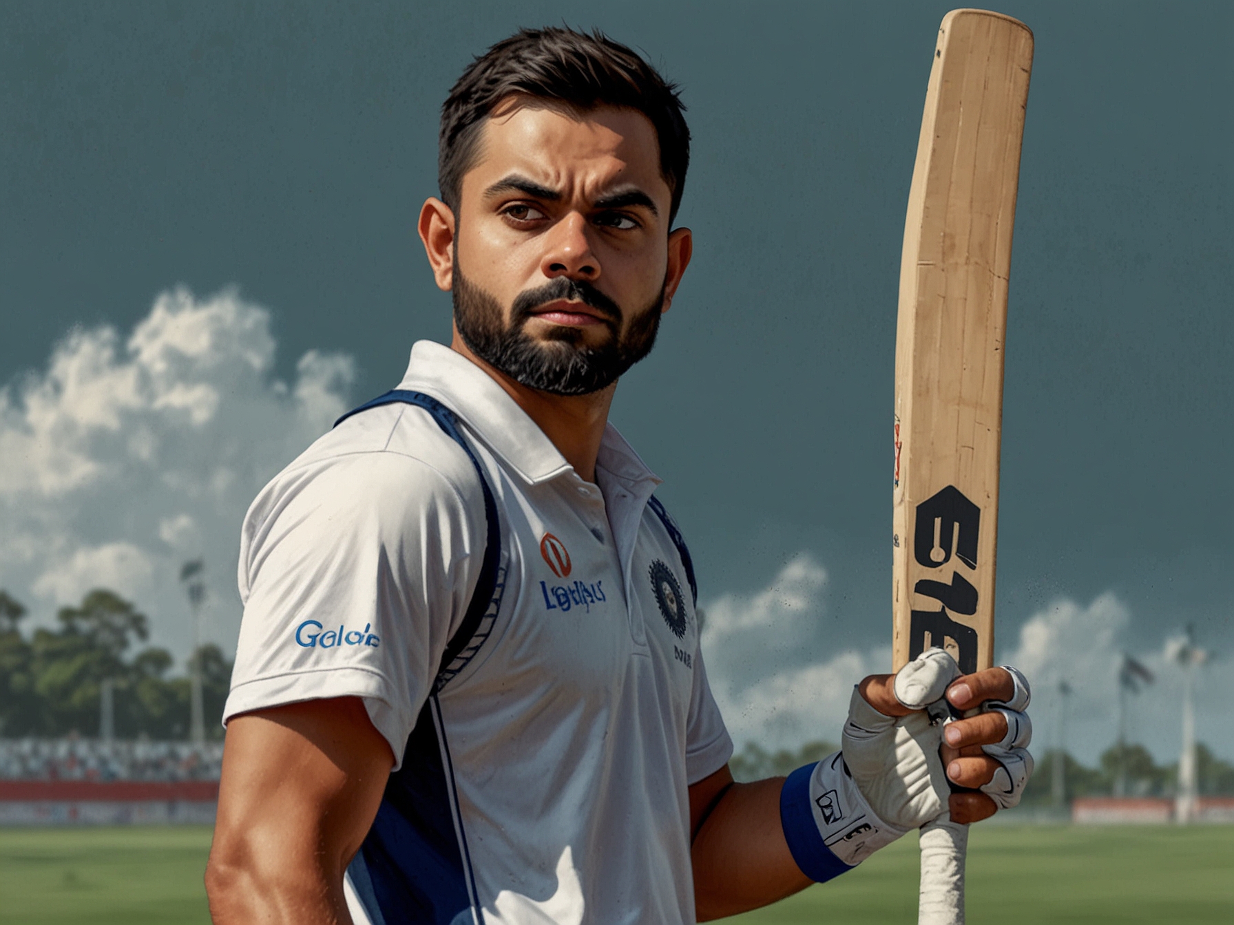 The iconic Australian cricket stadium bathed in golden light, symbolizing the setting for Kohli's potential resurgence and redemption during the Border-Gavaskar Trophy.