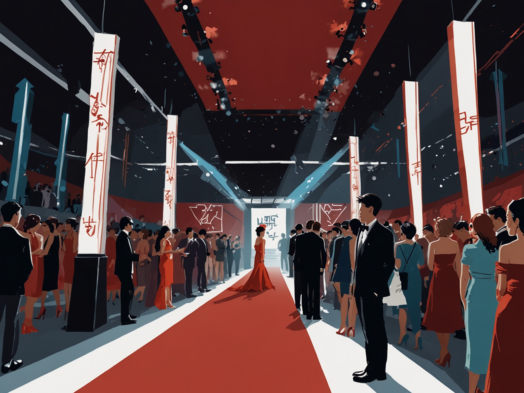 A collage of stunning fashion moments from the MAMA2024, featuring artists in elegant gowns and stylish suits, showcasing the creativity and flair of the night.