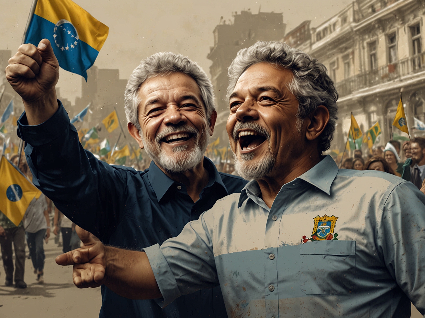 A map of Latin America with highlighted countries showing connections and solidarity, representing the collaboration sought by leaders like Lula and Orsi.