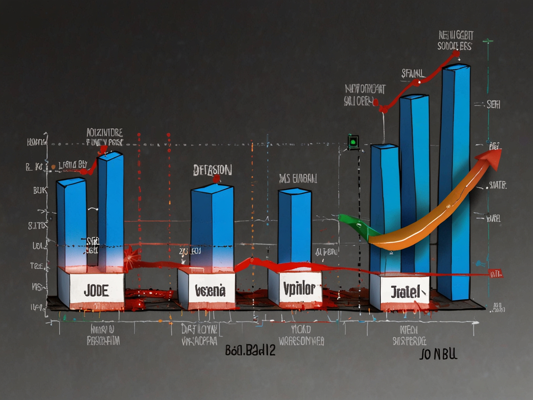 A graph depicting user subscription trends for Jio, Airtel, Vodafone-Idea, and BSNL from July to September 2024, showing BSNL's unexpected growth amidst the decline of its competitors.