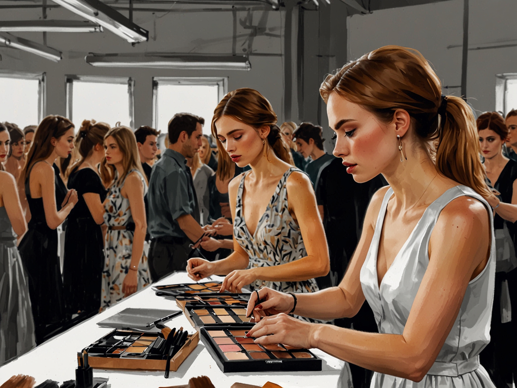 Fashion designers present their collections on the runway at the Bilbao Fashion Week, showcasing bold new trends and vibrant fabrics against a stylish backdrop.