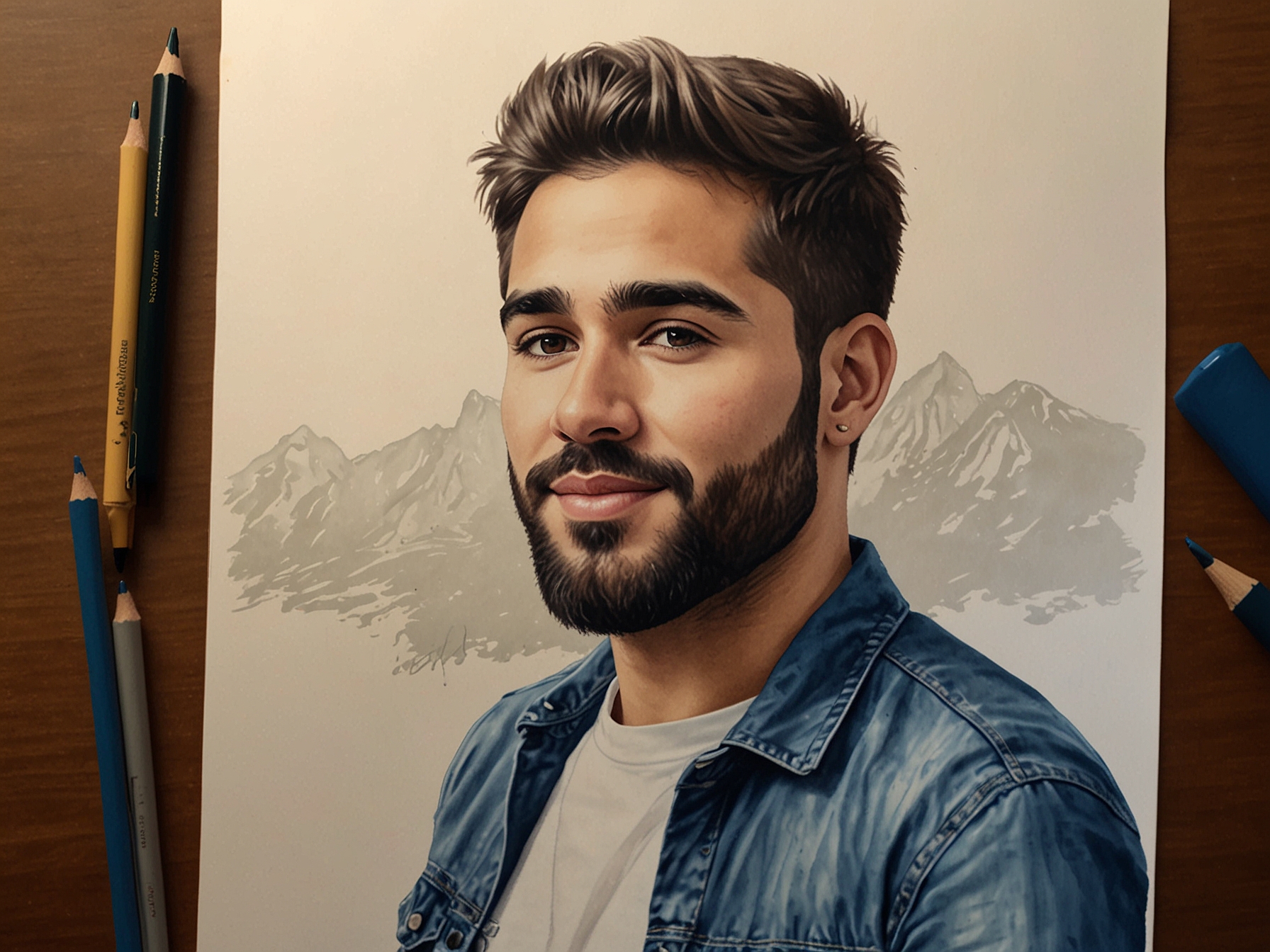 A serene moment of Kendji with his wife and daughter, capturing the essence of family love that provided him strength during tough times.