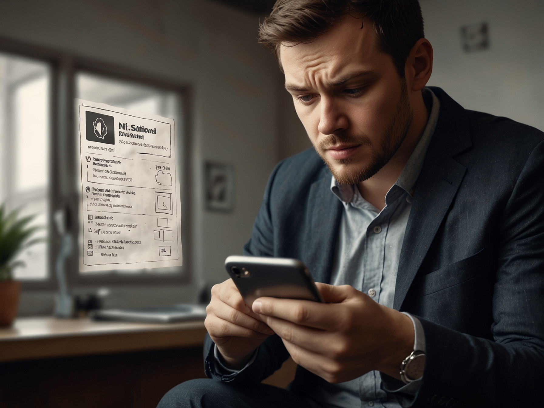 An image of a person contacting customer service via phone, illustrating the importance of staying informed during the BNI Wondr app outage.
