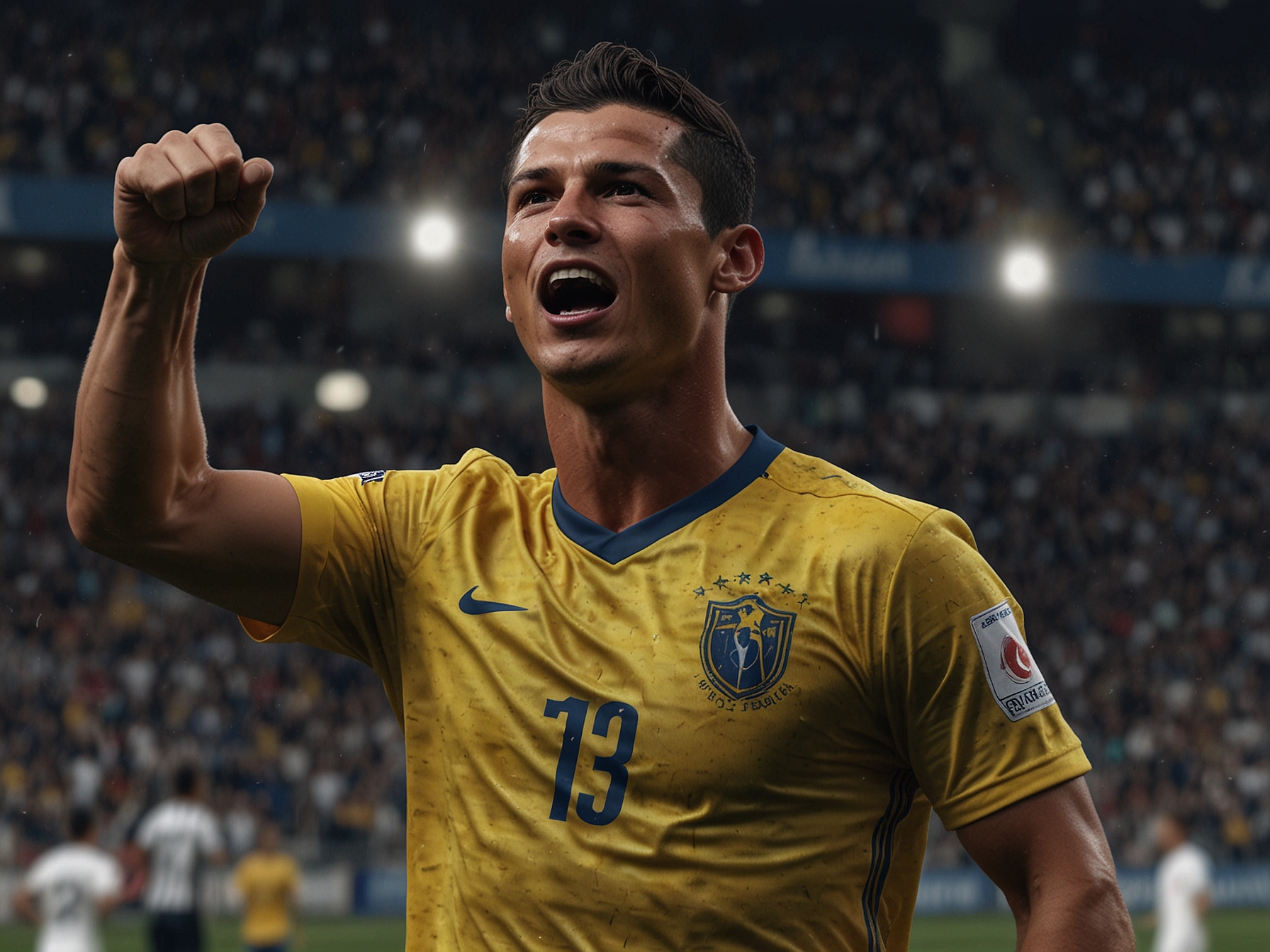 An infographic illustrating Ronaldo's impressive records, including goals scored past the age of 30, and his historic achievements in Champions League football.