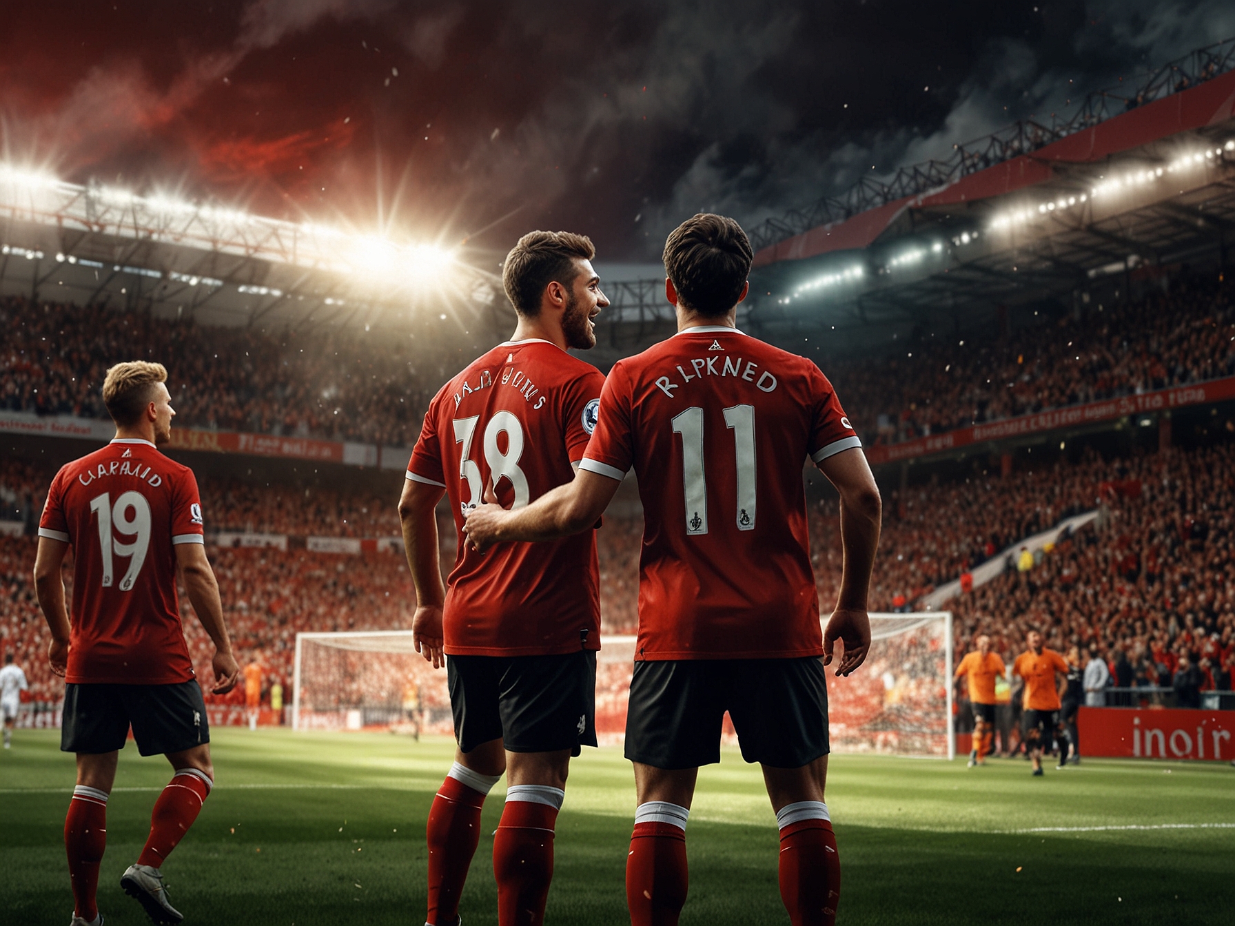 An image capturing the tension between the two iconic teams, Liverpool and Real Madrid, featuring key players from both sides ready for the Champions League showdown.