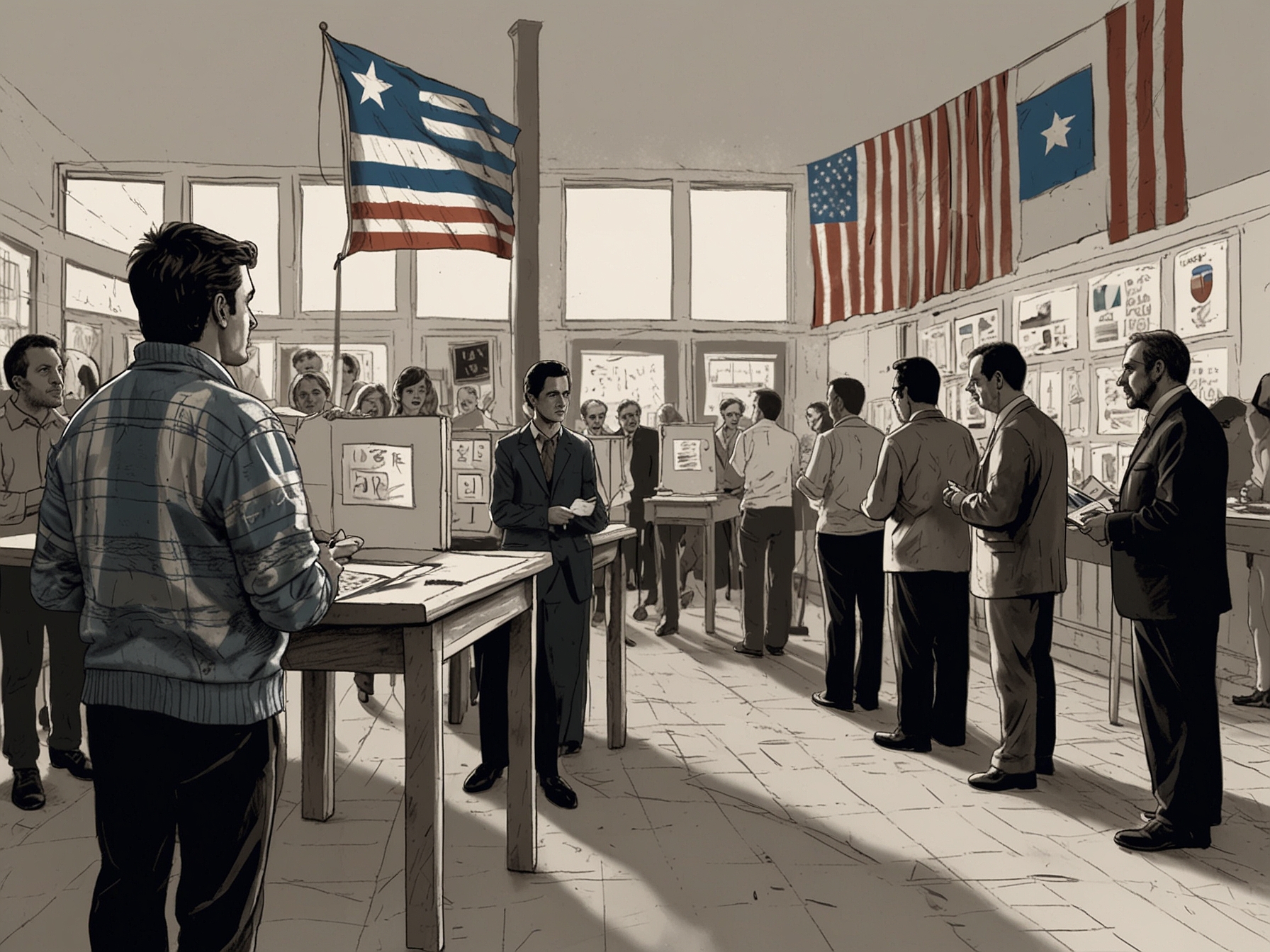 A political analyst discussing the election results in a public forum, emphasizing the implications for future governance in Uruguay and Argentina.