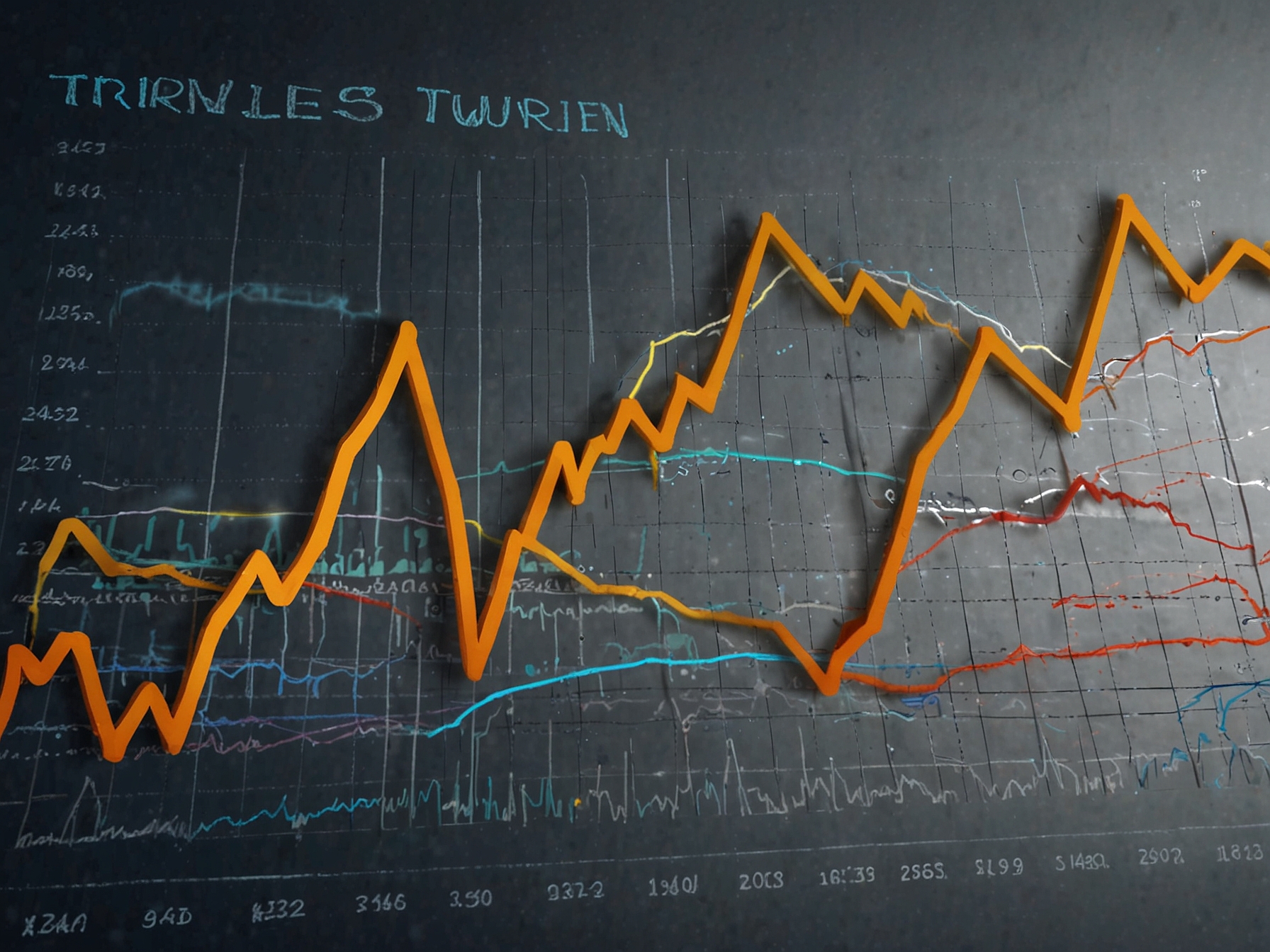 A business professional analyzing financial data on a laptop, depicting the excitement and anticipation of investors regarding Triveni Turbine's recent stock performance and potential gains.