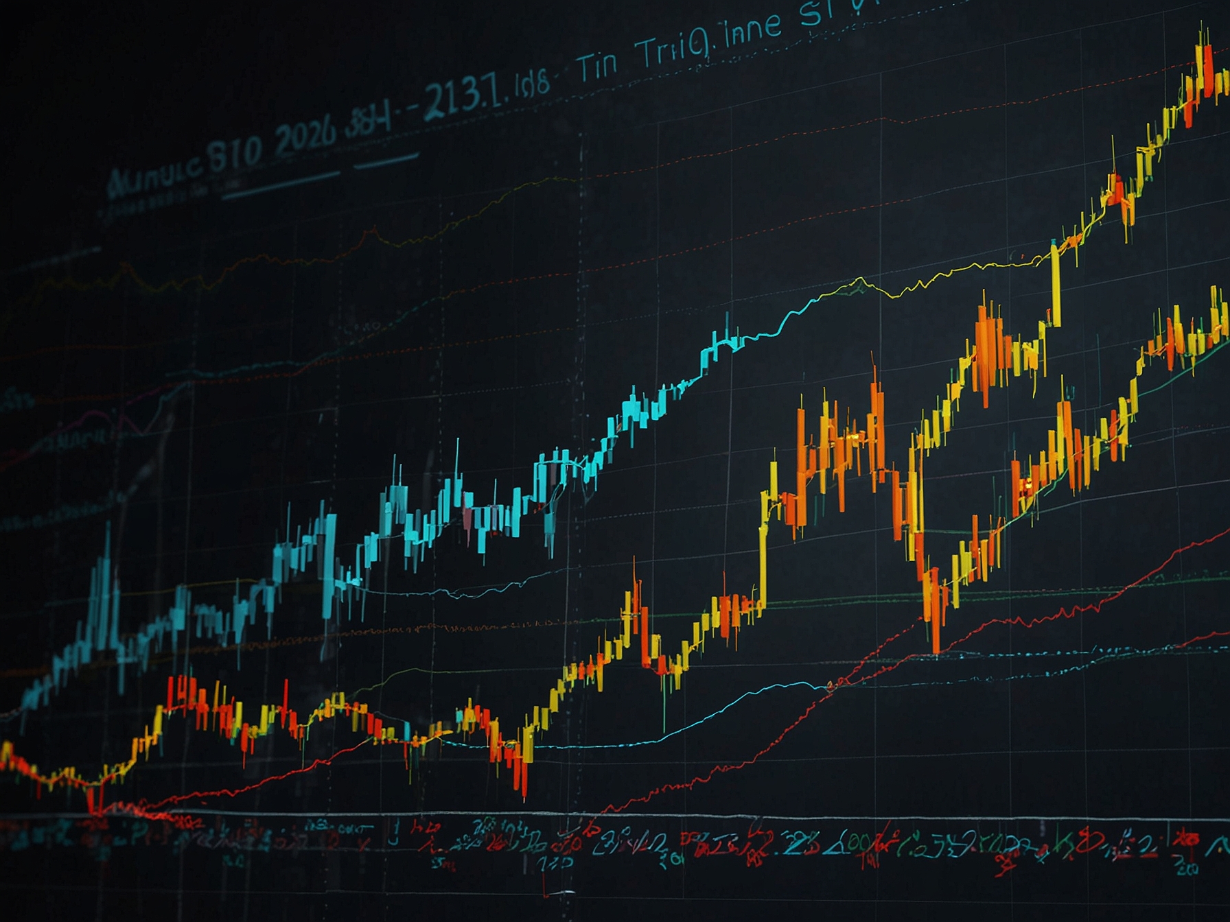 A close-up of stock trading screens displaying the rapid increase in Triveni Turbine Ltd.'s stock, symbolizing strong market interest and investor confidence in the company's growth.