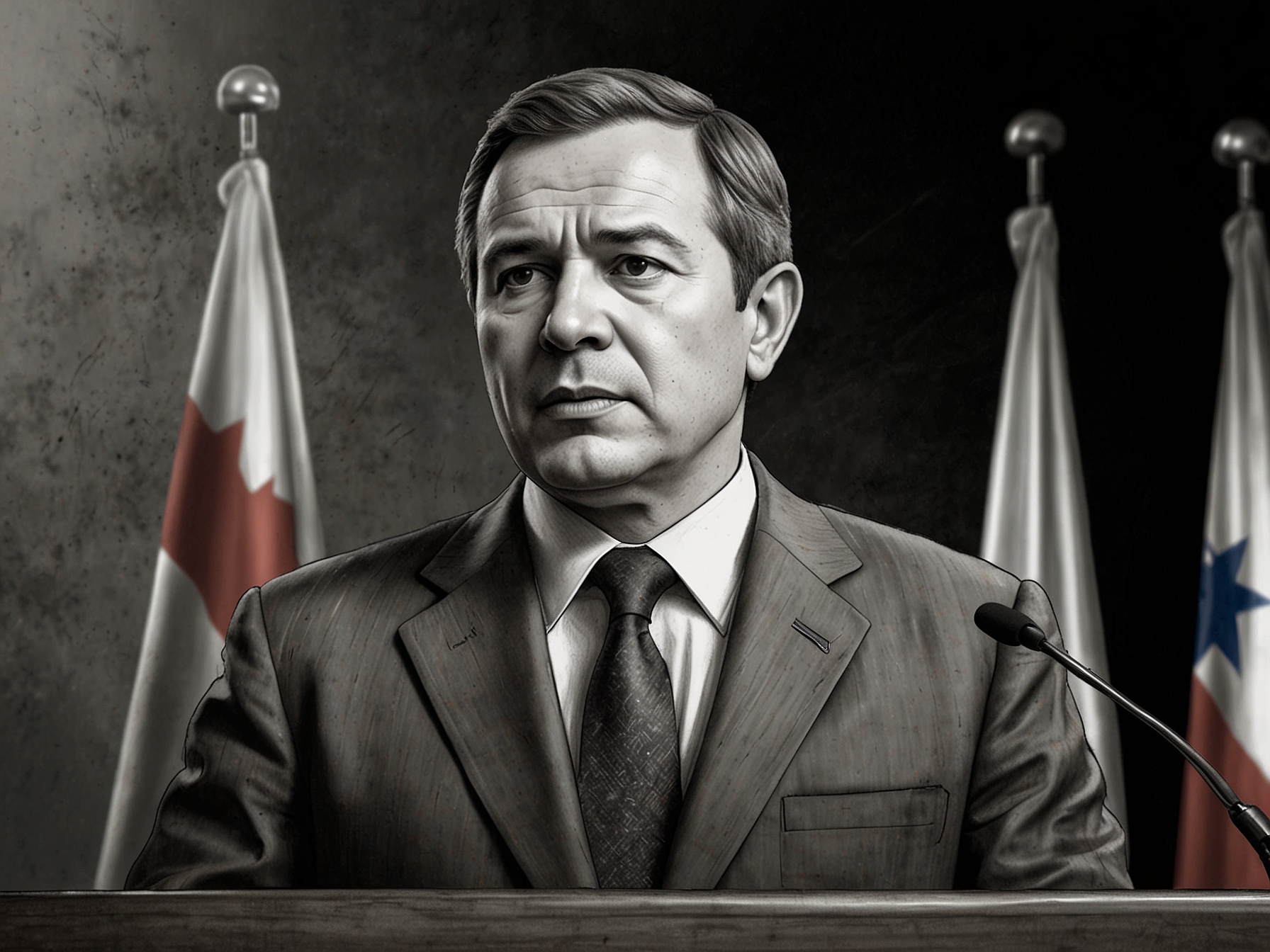Tomás Vodanovic speaking at a press conference, showcasing a thoughtful expression as he discusses the future of Chilean politics and his role as mayor.