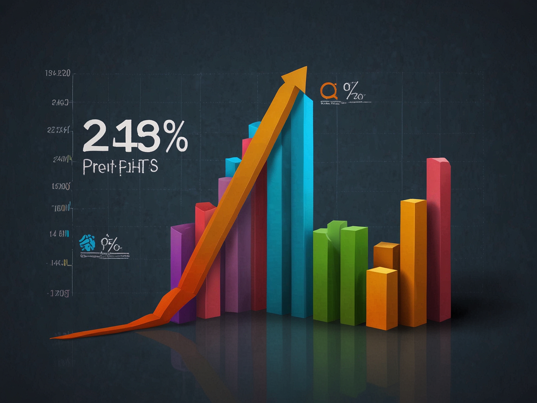 An infographic displaying Infosys logo alongside a graph showing 2.2% net profit increase and 4.2% revenue growth in Q2, symbolizing company success amidst industry challenges.