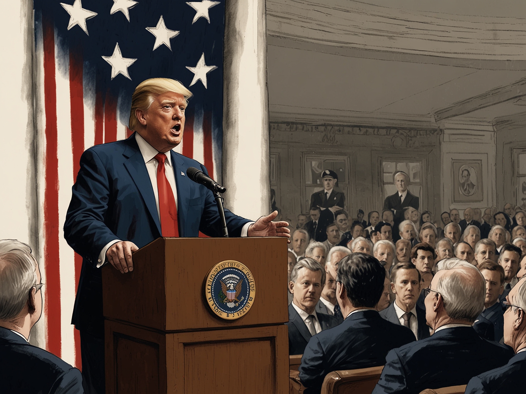 A depiction of the U.S. Senate building, symbolizing the upcoming confirmation hearings for John Phelan and the scrutiny his nomination may face.