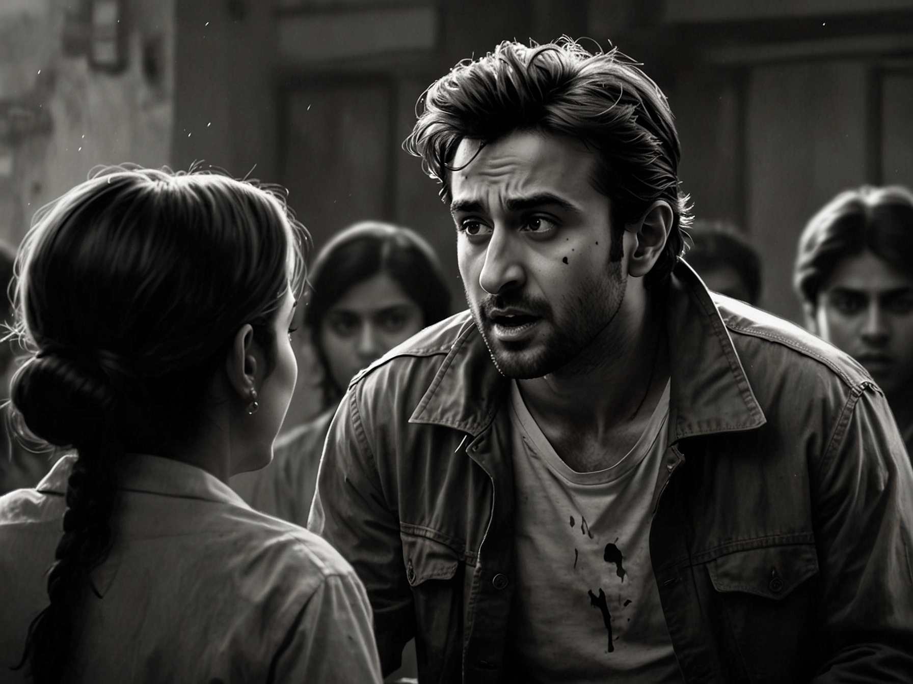 Director Sandeep Reddy Vanga discussing the film 'Animal' with Ram Gopal Varma, highlighting the contrast between their calm demeanor and the intense themes explored in their work.