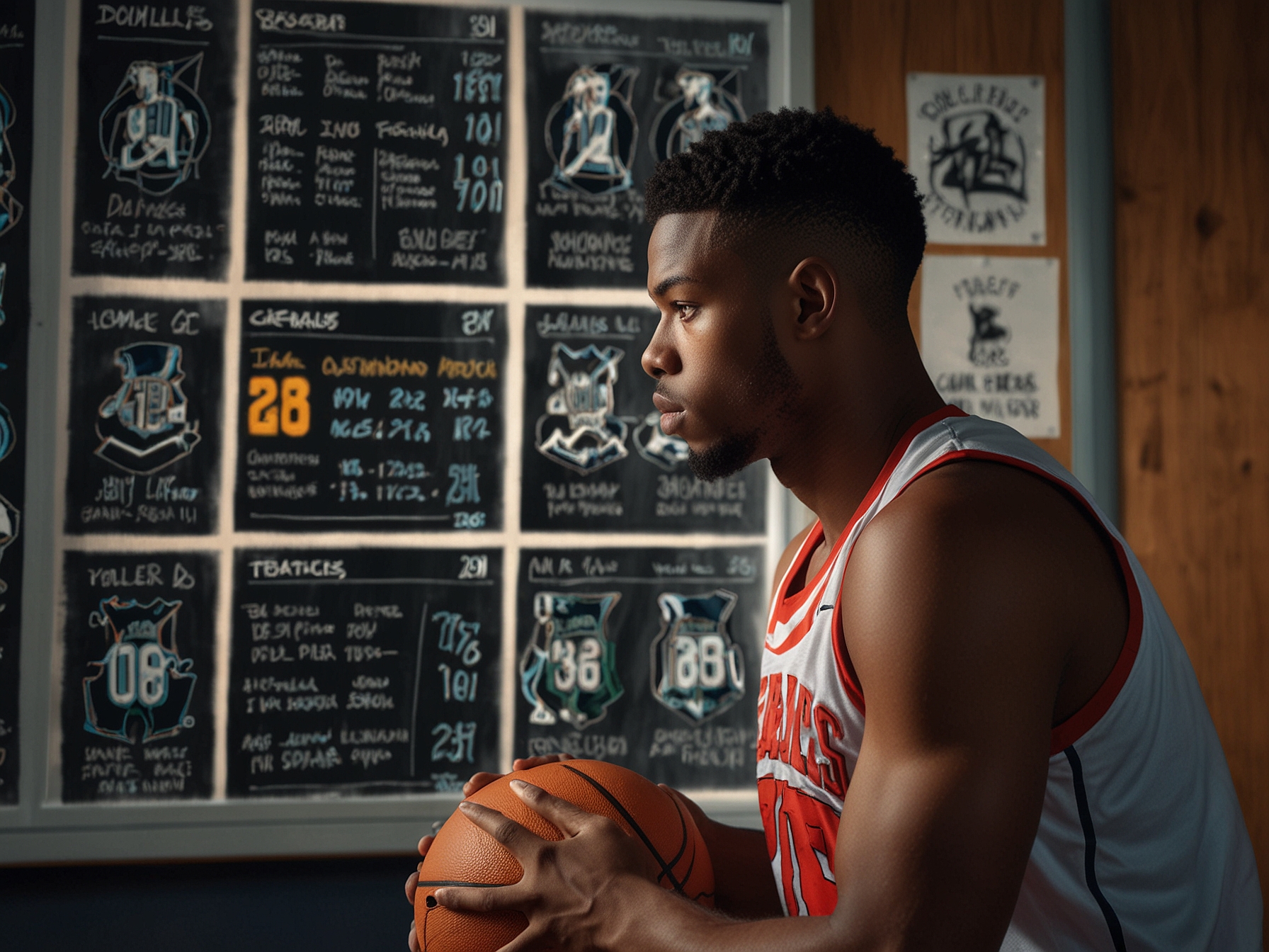 An image of Bryce James with his father, LeBron James, on a basketball court, illustrating the legacy Pressure Bryce faces as he contemplates his future in college basketball.