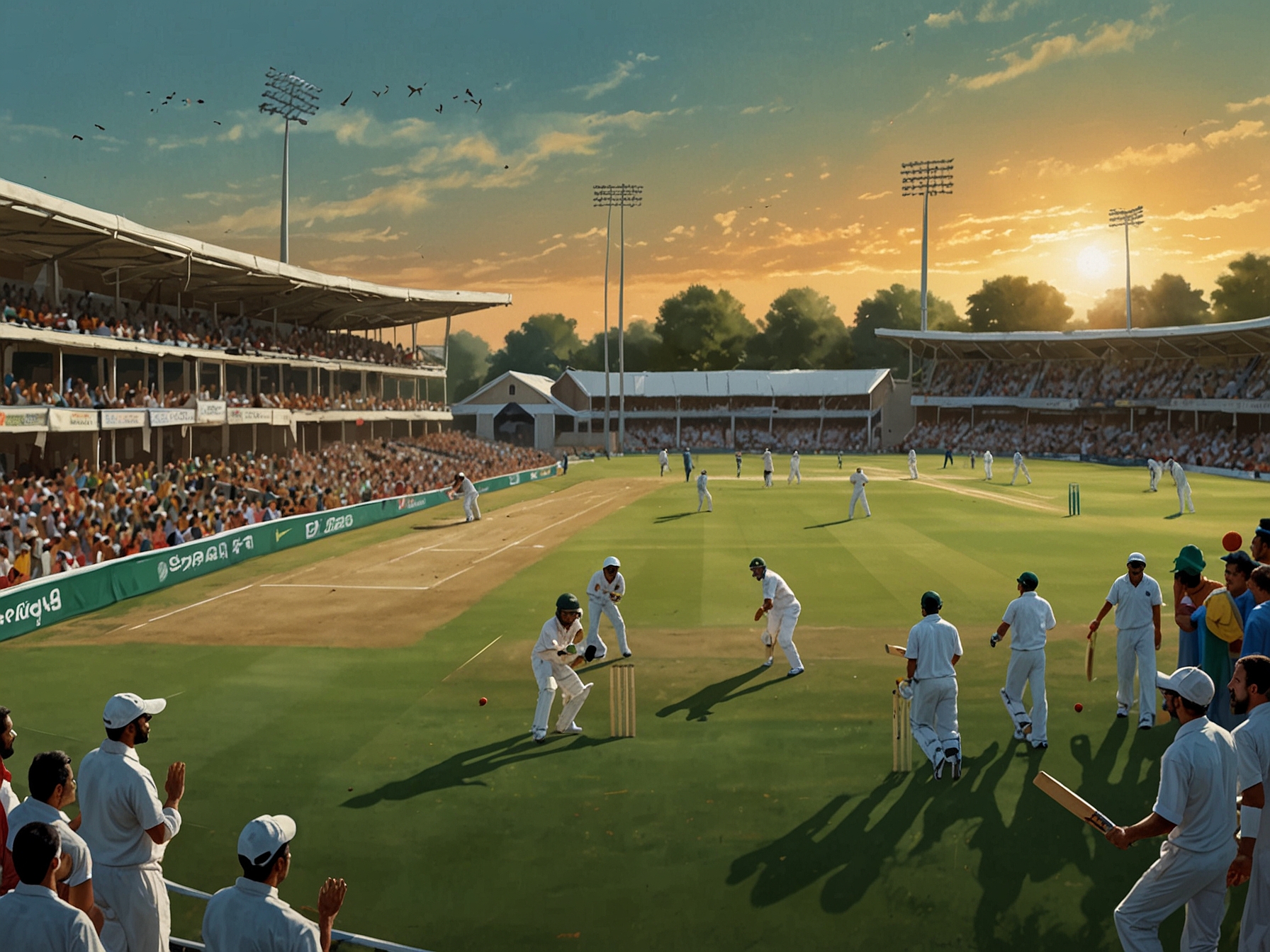 Close-up of Abdullah Shafique celebrating his half-century amidst the backdrop of a tense cricket match, showcasing the determination of the Pakistani team.