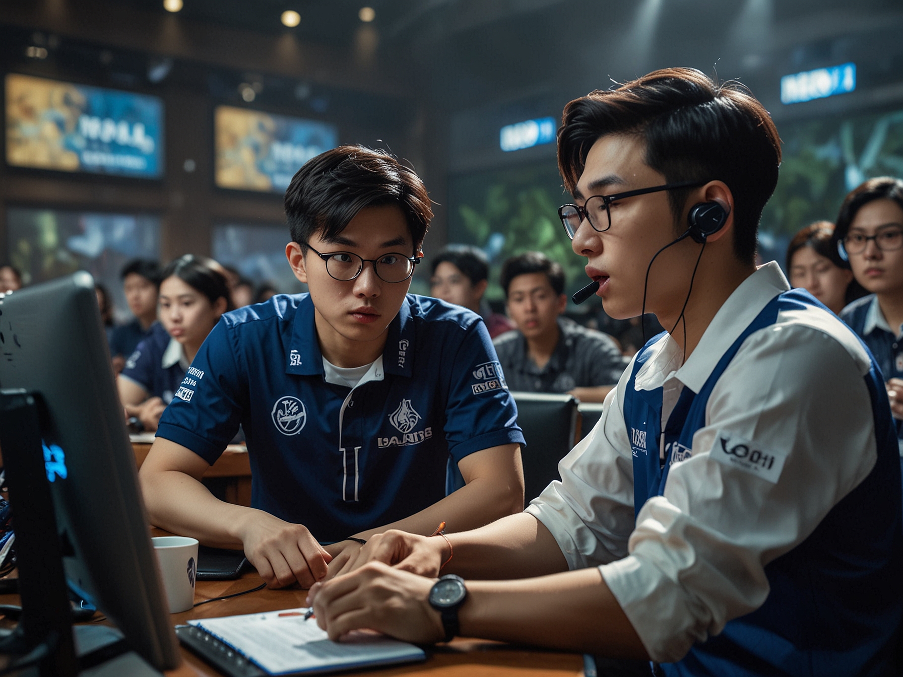 A split-screen graphic showcasing the logos of Team Liquid ID and RRQ Hoshi, symbolizing their fierce rivalry in the Mobile Legends M6 tournament.
