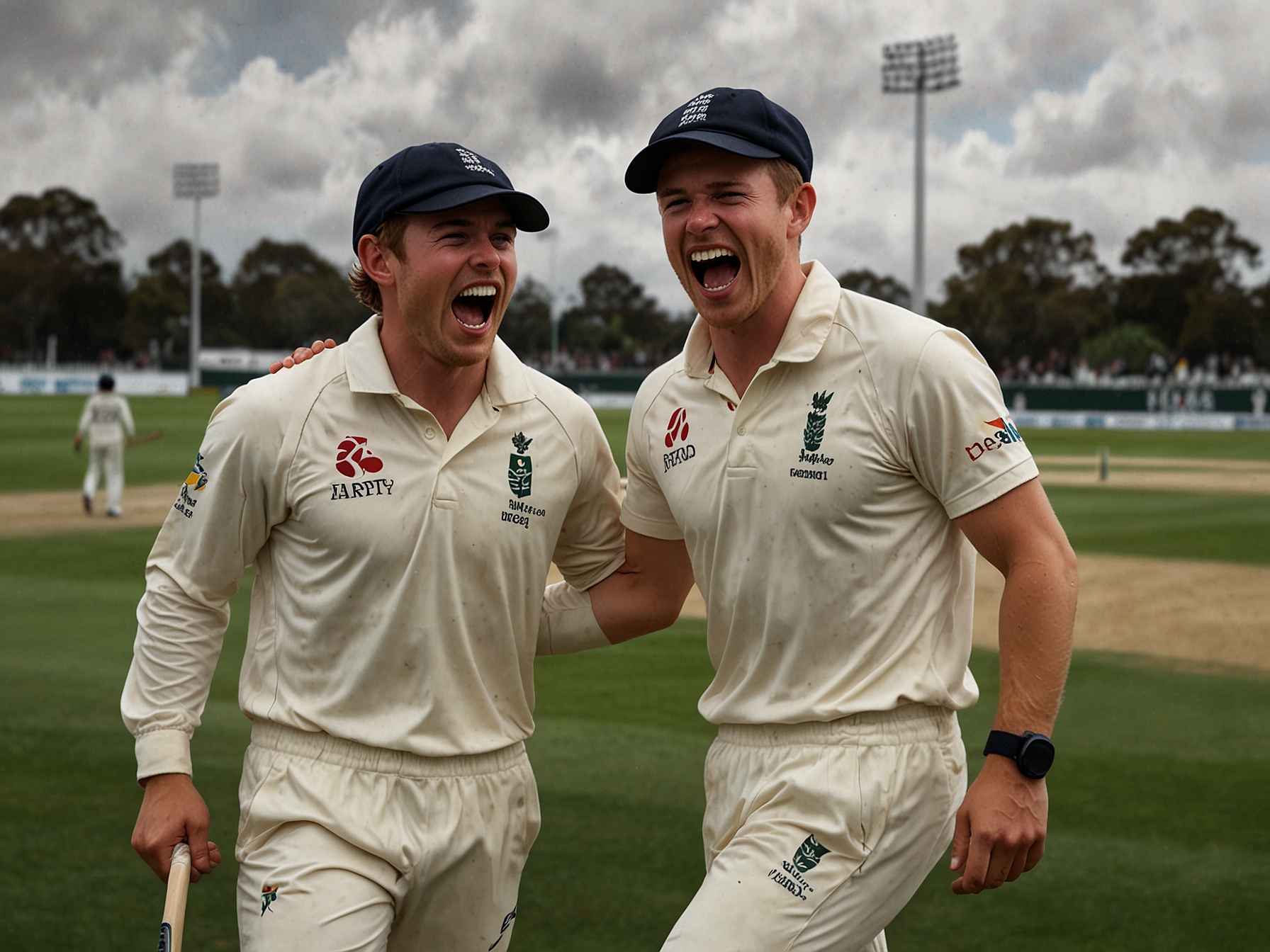 A close-up of a cricket ball being bowled towards the batsman, capturing the intensity of the match and the significance of each delivery amidst a fierce contest between England and New Zealand.
