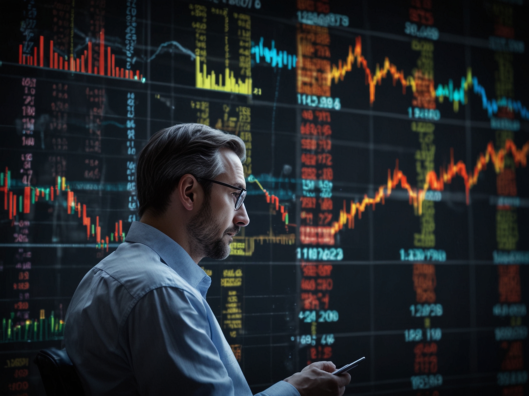 A close-up of financial news headlines related to ADRO's rapid stock drop, highlighting the anxiety among investors and the importance of staying informed.