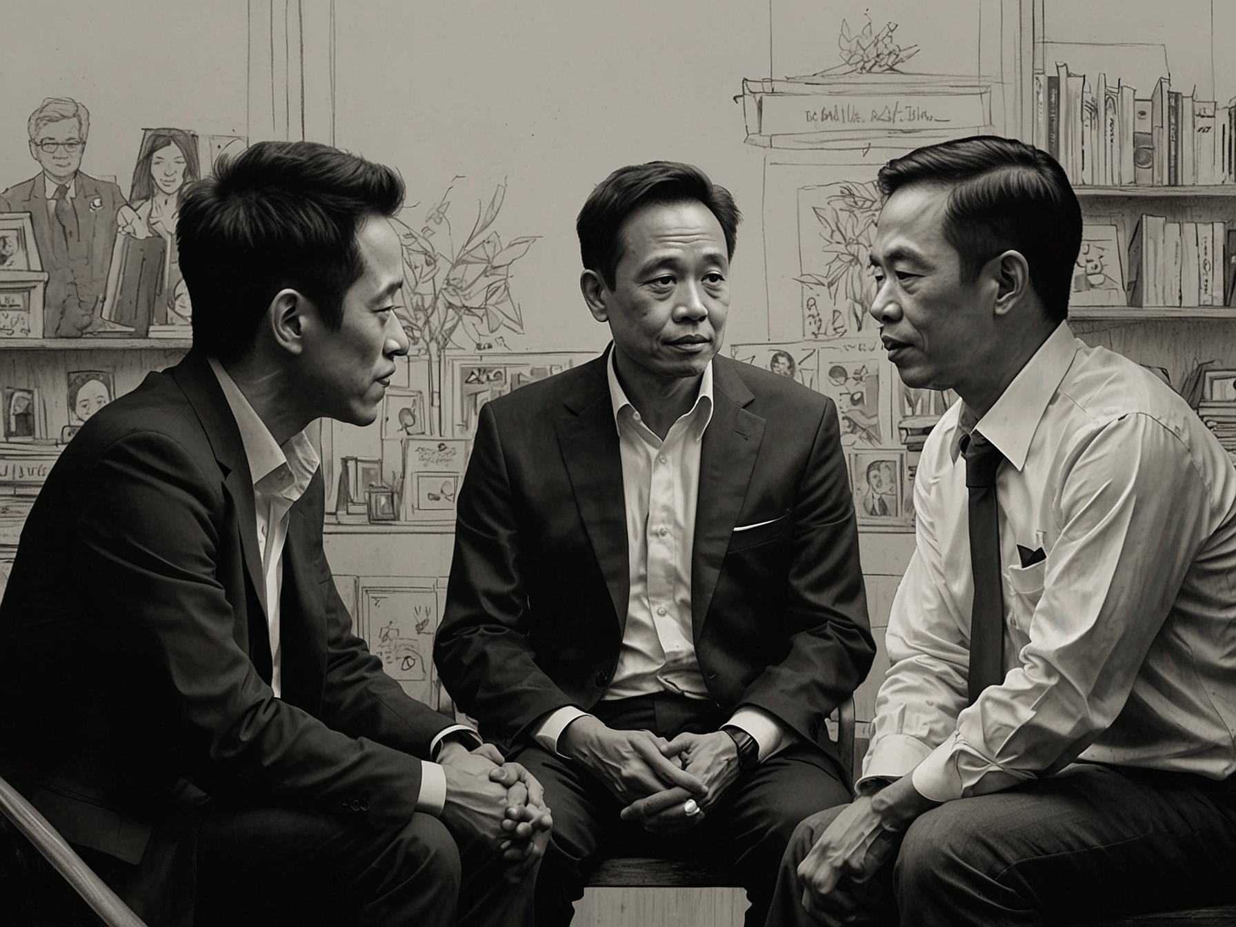 A visual representation of a community coming together, illustrating the potential for collaboration among public figures to support Agus Salim instead of debating on social media.