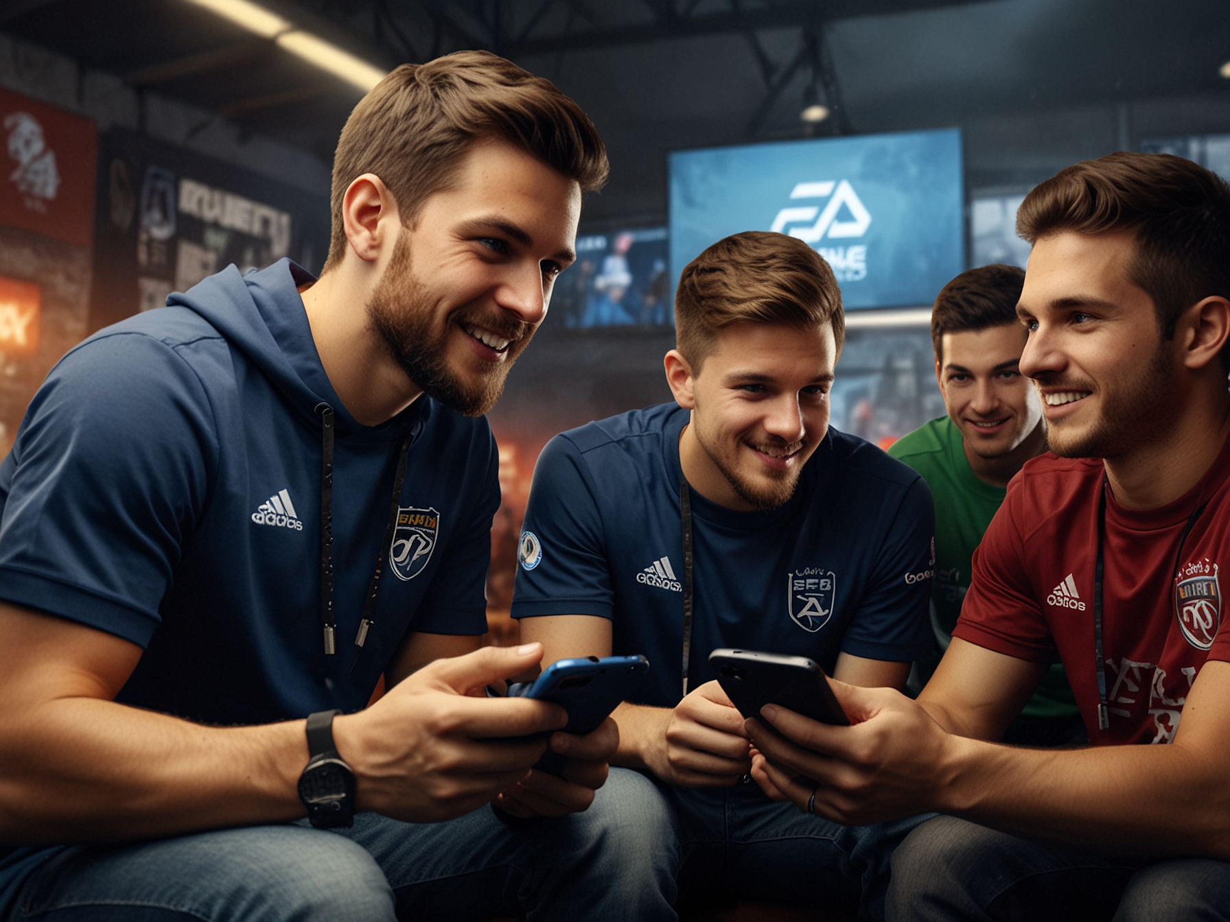 An action-packed screenshot from EA SPORTS FC Mobile, illustrating improved passing and tackling mechanics, demonstrating the fluidity and strategic depth of the gameplay.