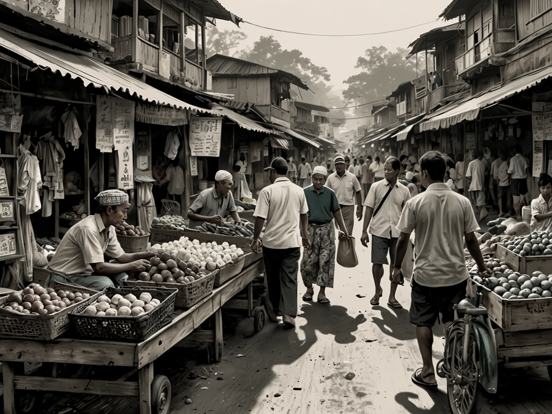 An economist discussing wage policies with workers in a community setting, highlighting the importance of worker input in government decisions.