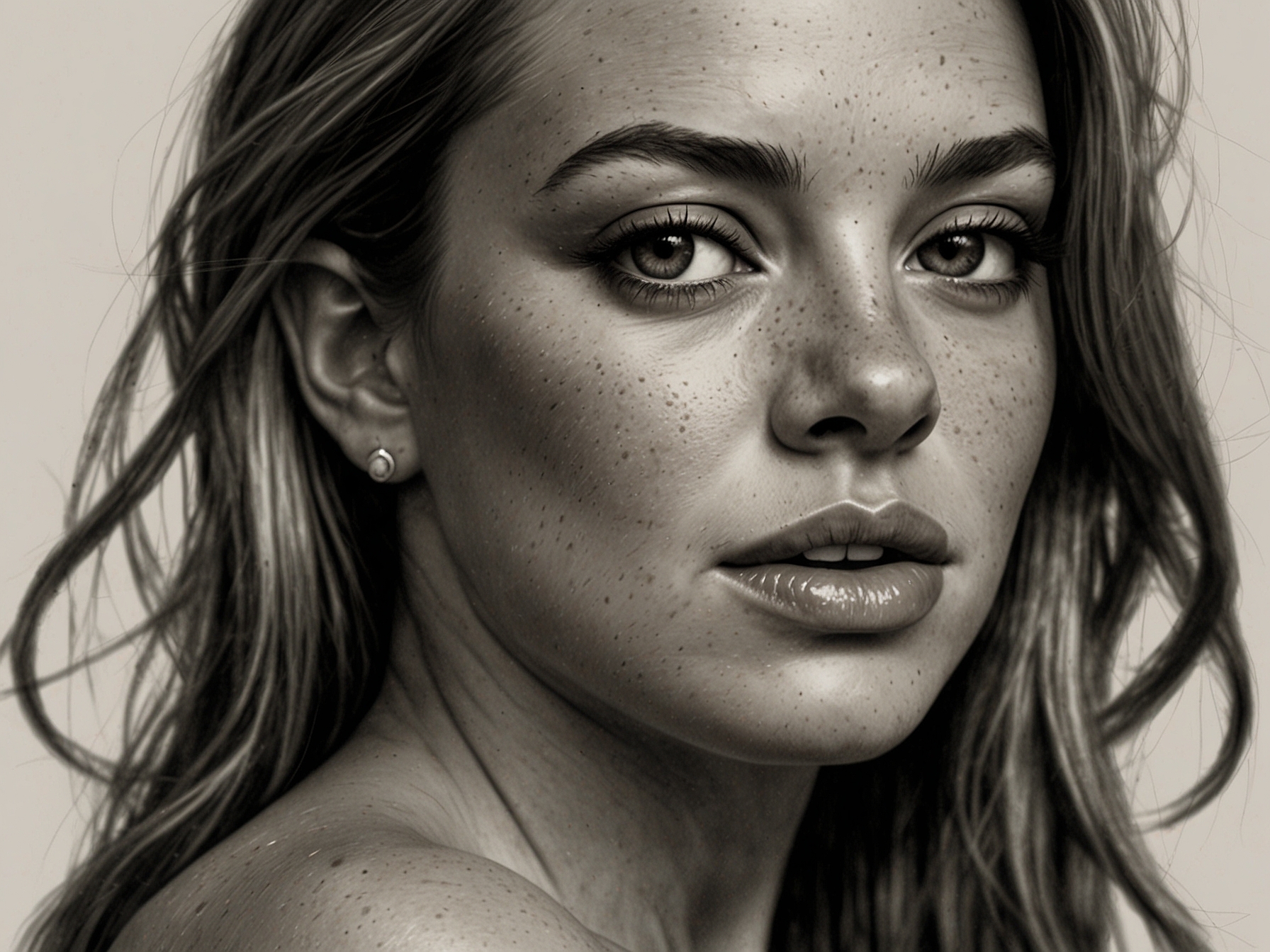 An aesthetic display of skincare products, including moisturizers and serums that resemble the ones Lindsay Lohan uses, set against a calming background.