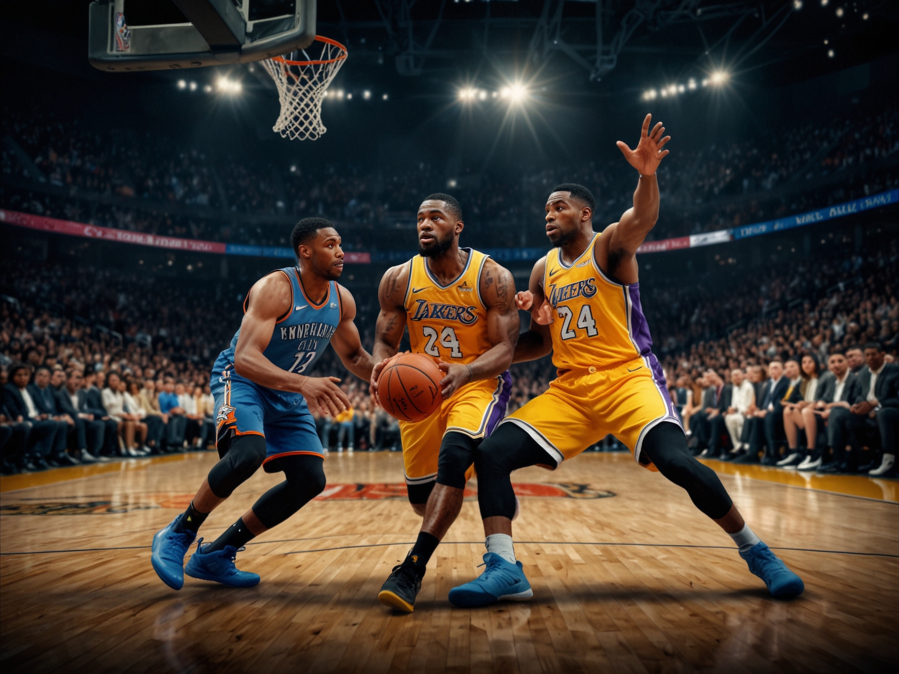 A graphic representation of the Western Conference standings, underlining the Lakers' precarious position following their recent loss and the critical nature of their upcoming games.