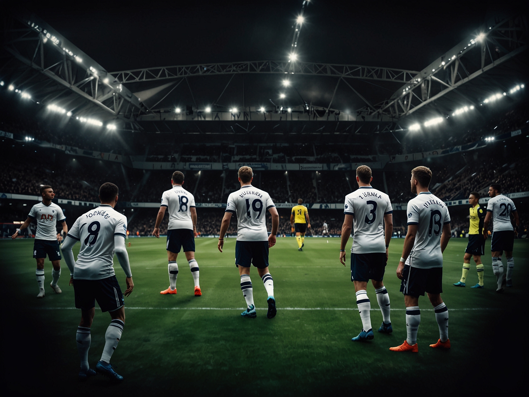 Brennan Johnson celebrating his goal for Tottenham in the vibrant home stadium, juxtaposed against the mixed reactions of Spurs fans.