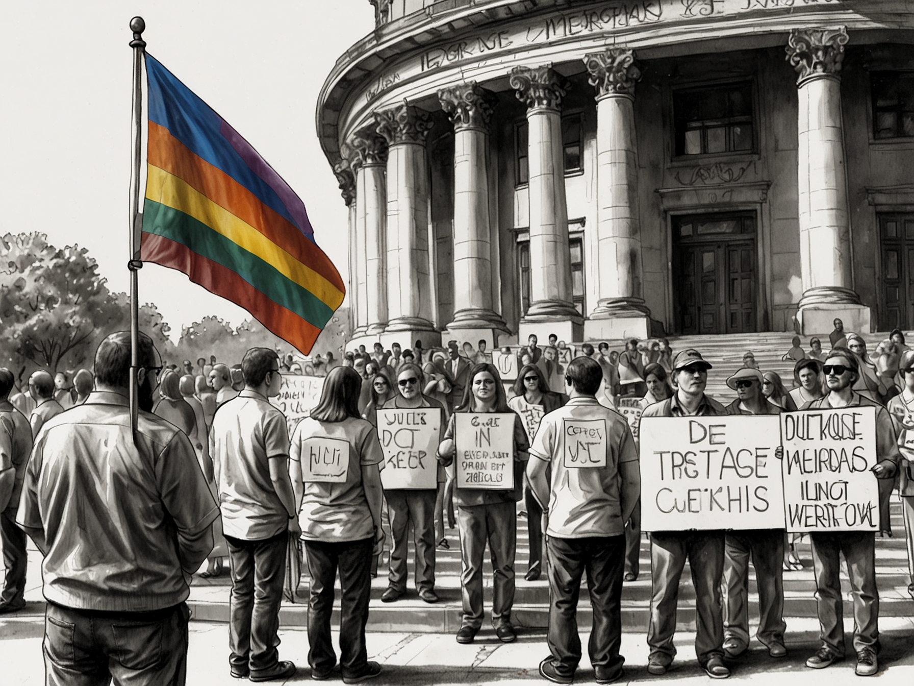 Michigan lawmakers gathered in a heated discussion, reflecting the tension over the issue of marriage equality and the political landscape in the state.
