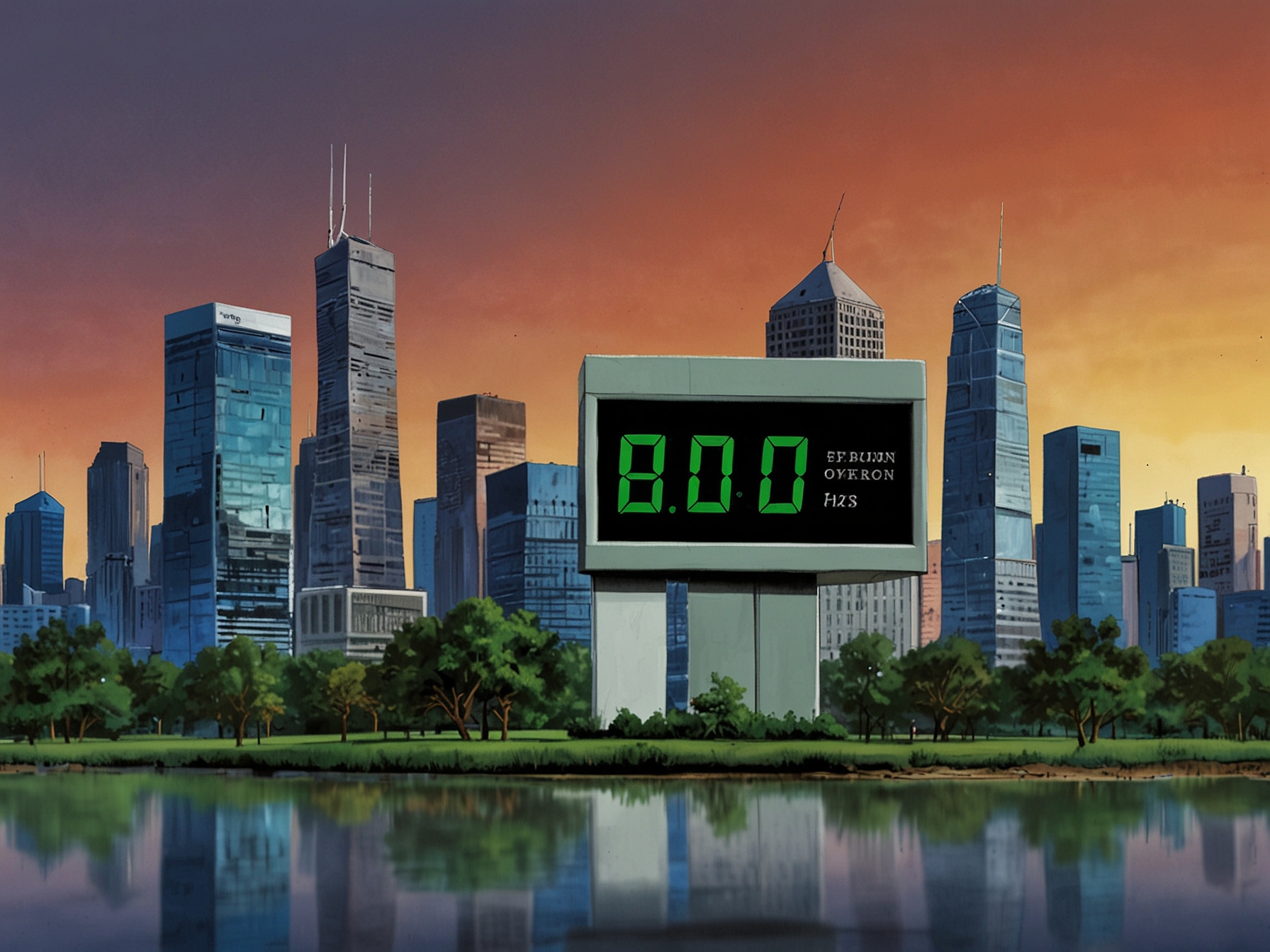A split image featuring Sherron Watkins expressing her concerns about Enron's rebranding on one side and a vibrant graphic promoting the new Enron's focus on sustainable energy on the other, representing public sentiment.