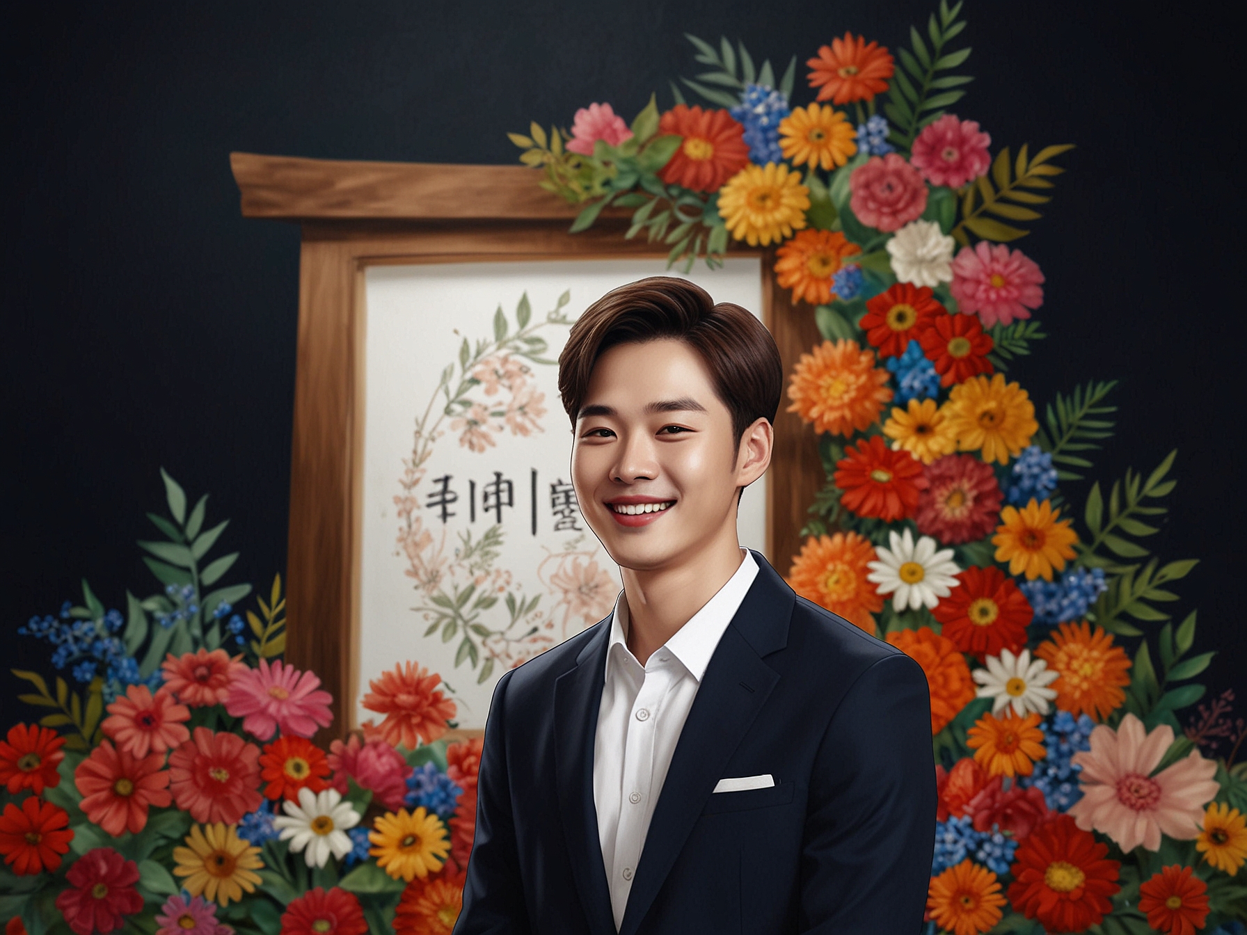 An artistic representation of Park Min Jae's iconic roles in various dramas, showcasing a collage of scenes from 'Little Women' and 'Tomorrow,' reflecting his talent and versatility.