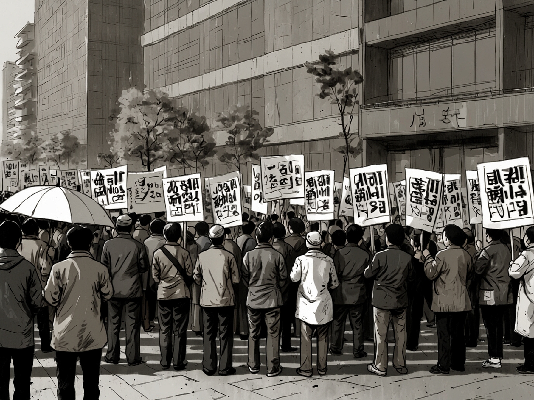 An image of the South Korean National Assembly building, surrounded by heavy military presence, reflecting the gravity of the situation as lawmakers face off against extraordinary government measures.