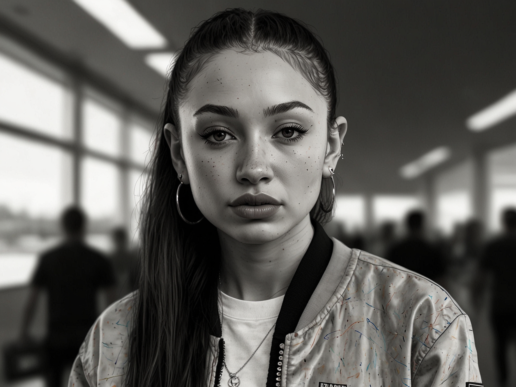 A candid moment of Bhad Bhabie dining with Le Vaughn, capturing their intimate connection and moments of joy amidst challenging times.